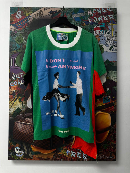Better With Age Jimmy 3 Panel Tee Green New Large With Tags
