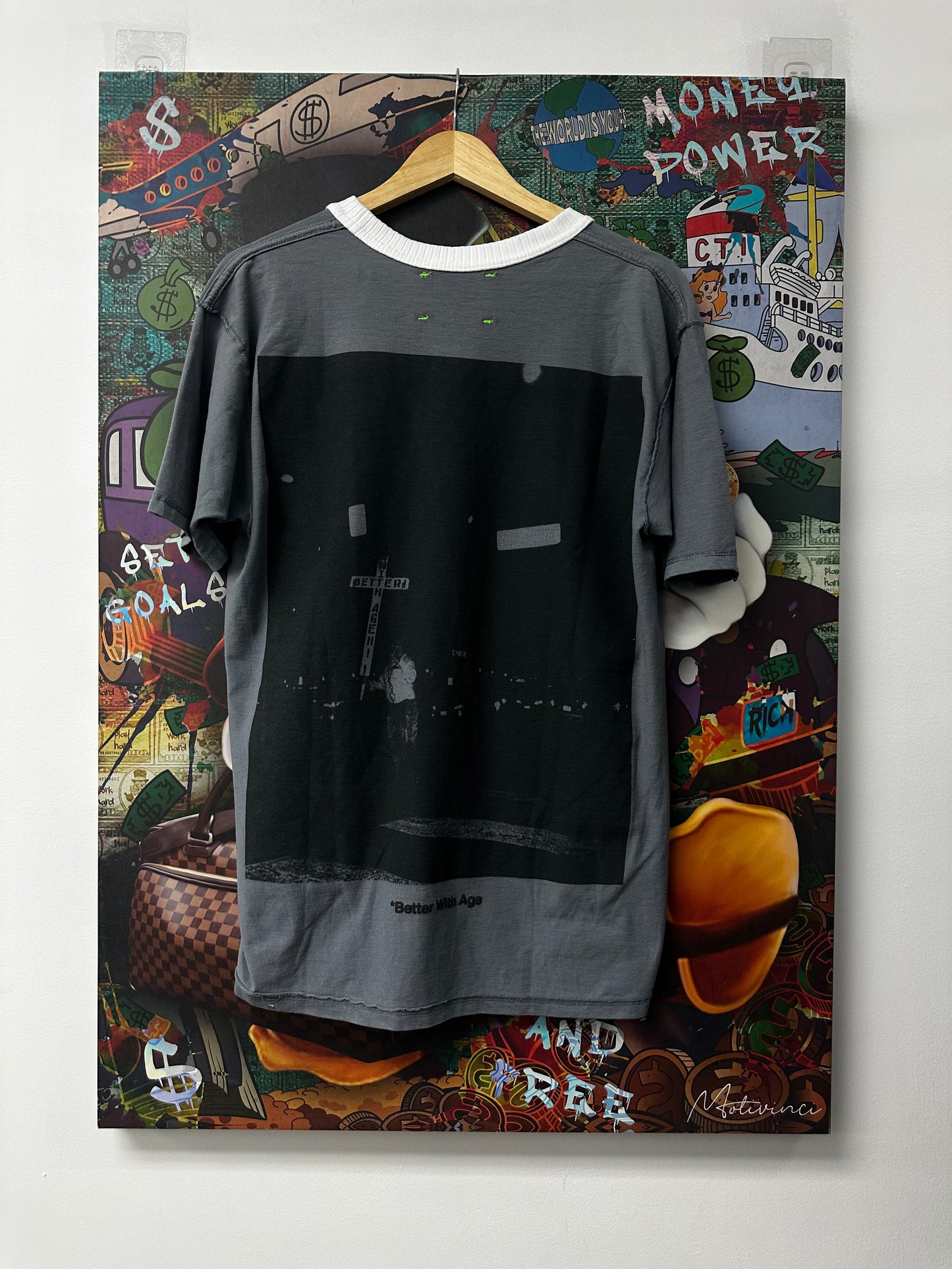 Better With Age Savior Tee Charcoal Grey New Large With Tags