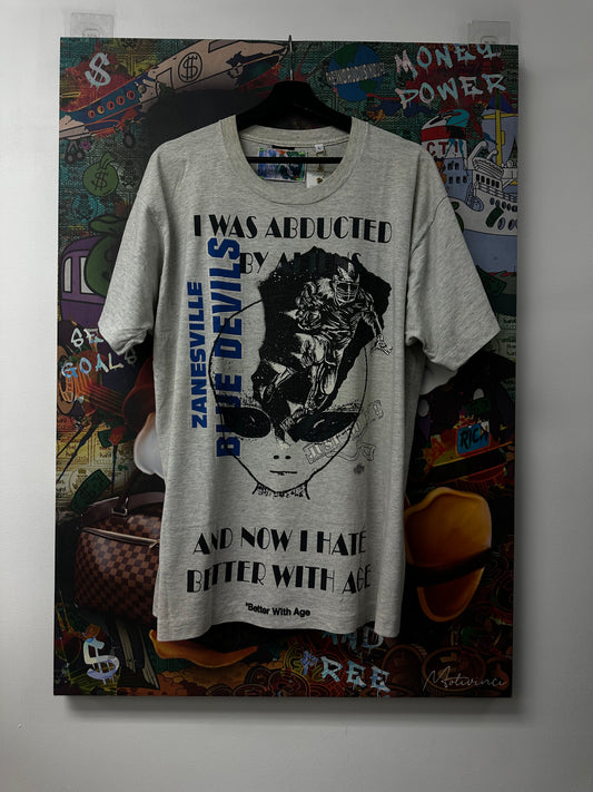 Better With Age Abducted By Aliens Tee Green New Large With Tags