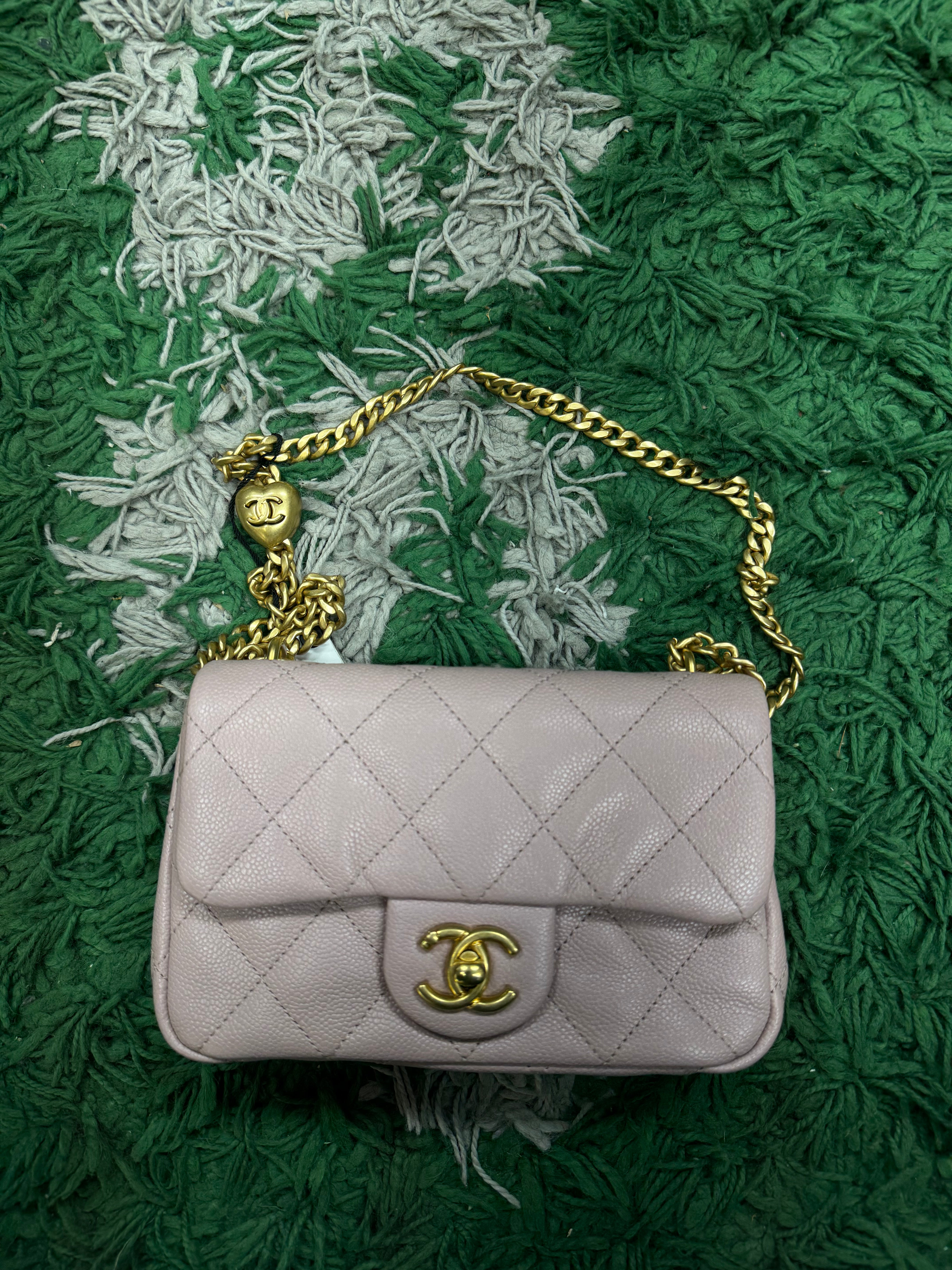 Chanel Mini Flap Rose Gold Bag
