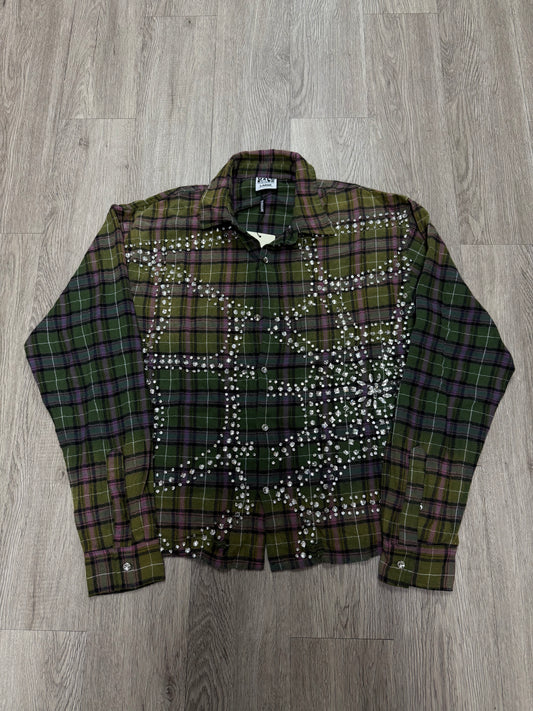Vale Green Fever Flannel