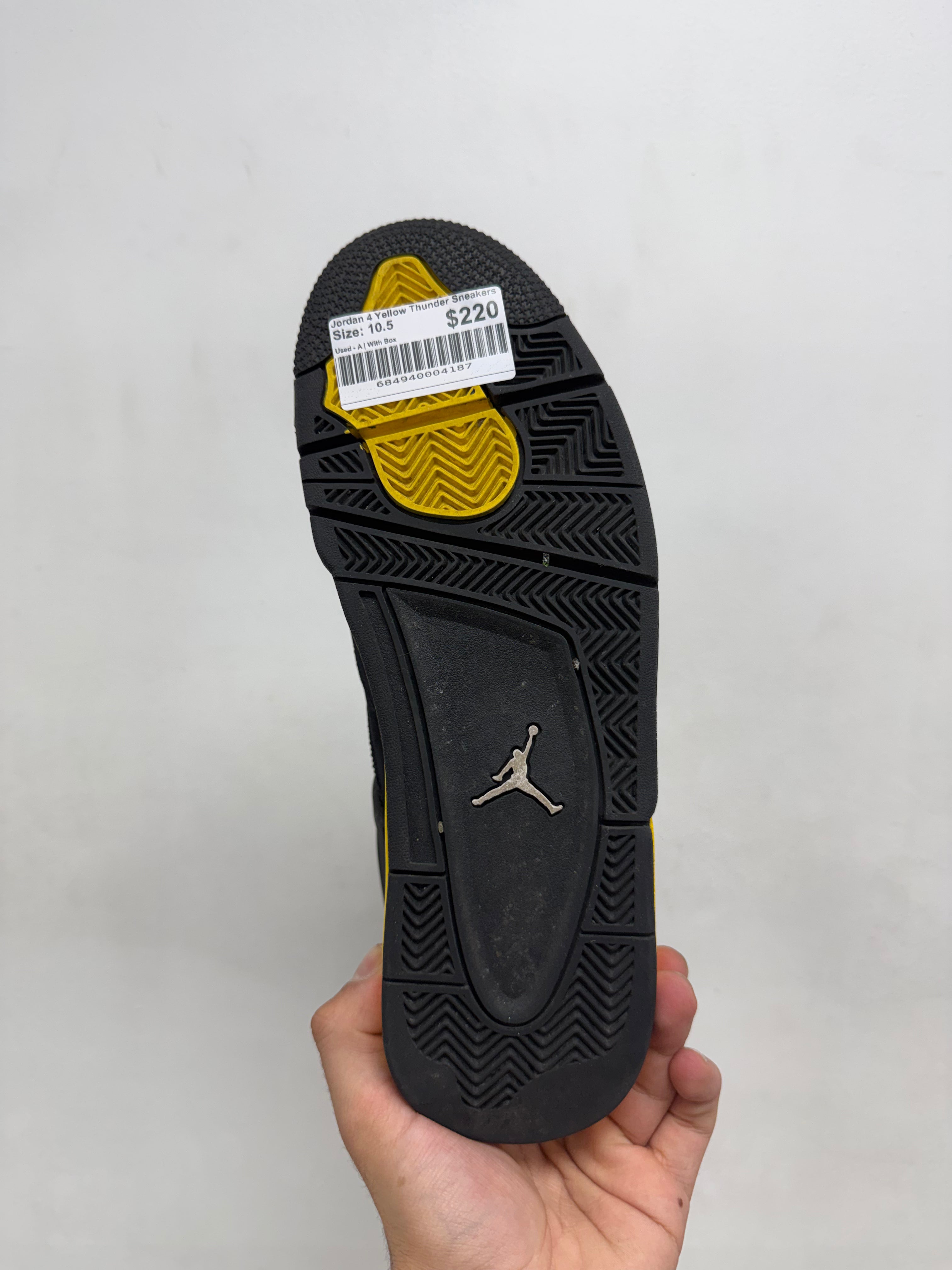 Jordan 4 Yellow Thunder Sneakers