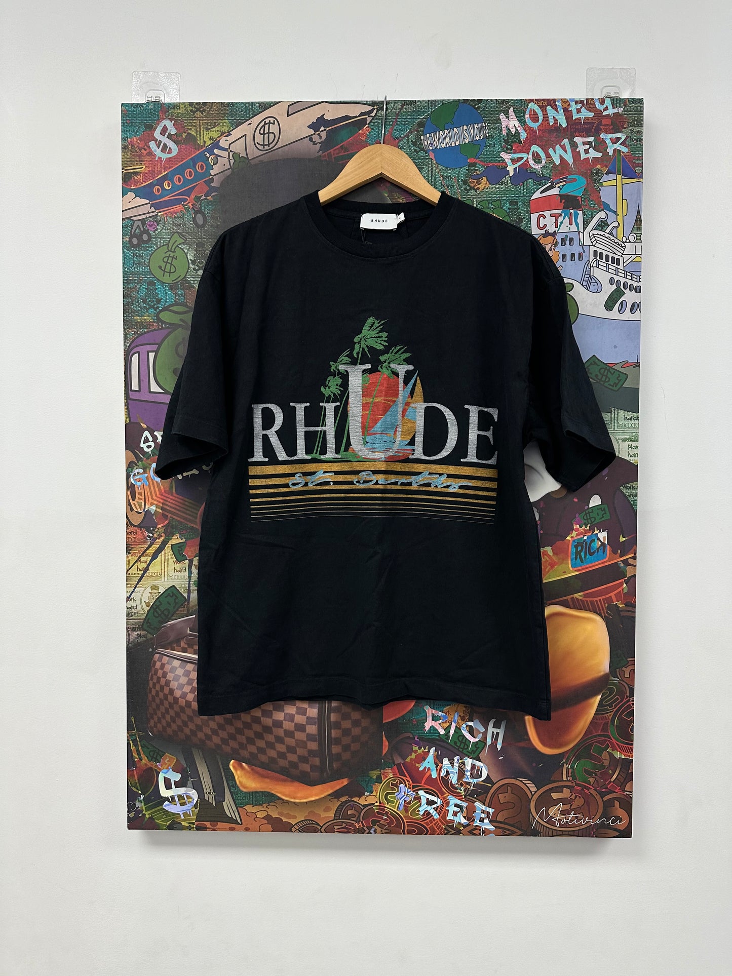 Rhude St Barths Tee Navy Used XS