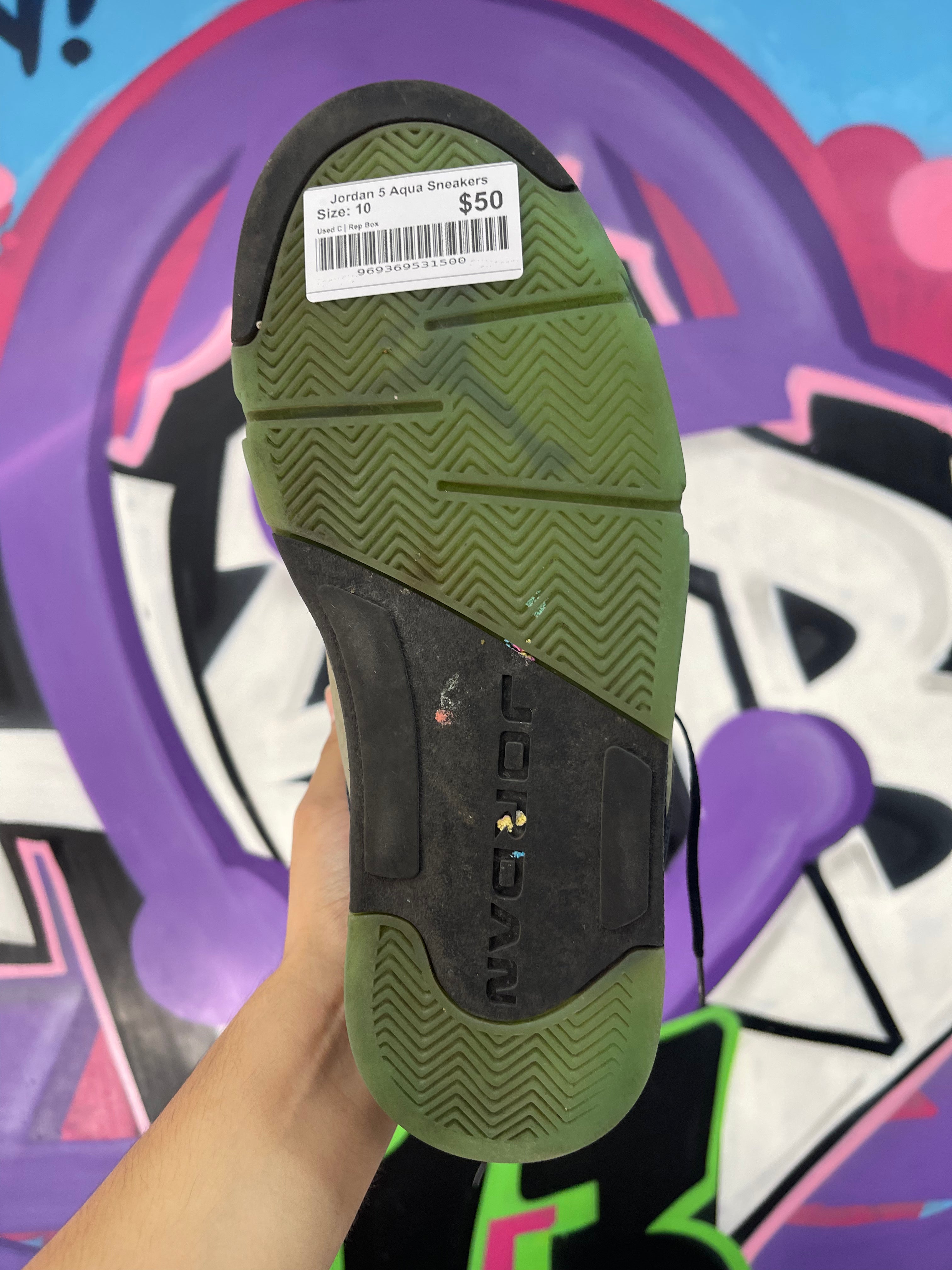 Jordan 5 Aqua Sneakers