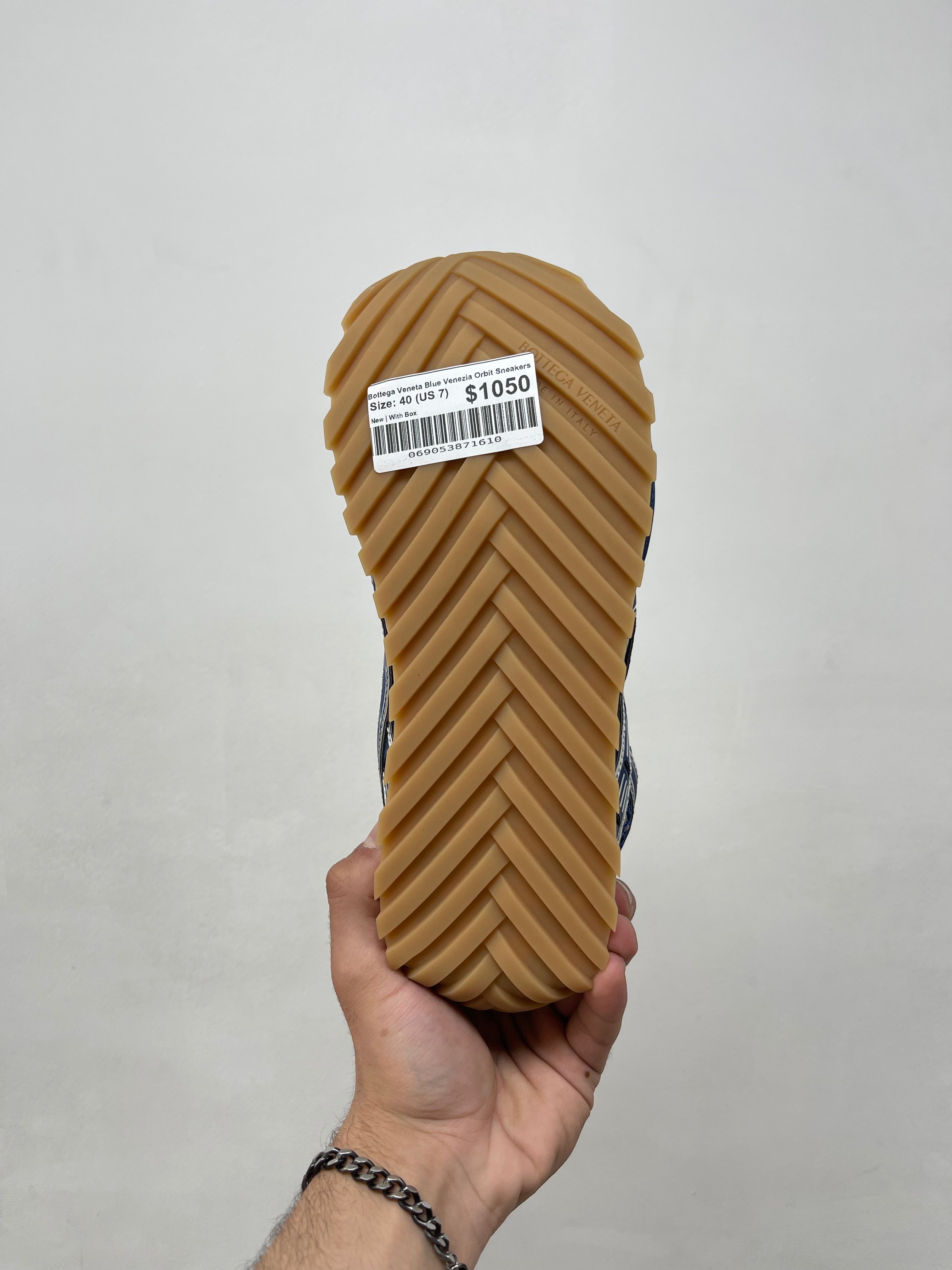 Bottega Veneta Blue Venezia Orbit Sneakers