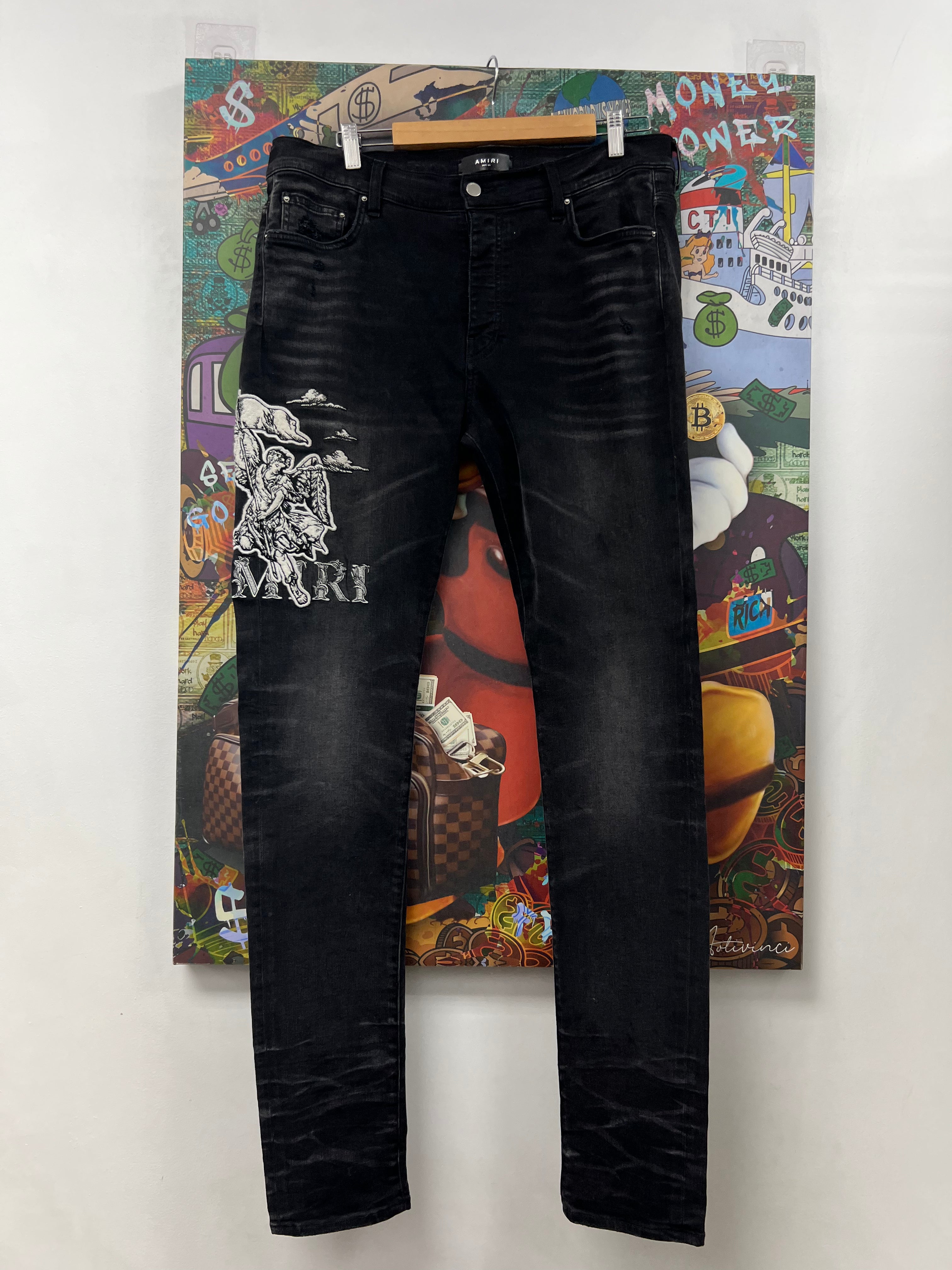 Amiri Black Wash Cherub Jeans
