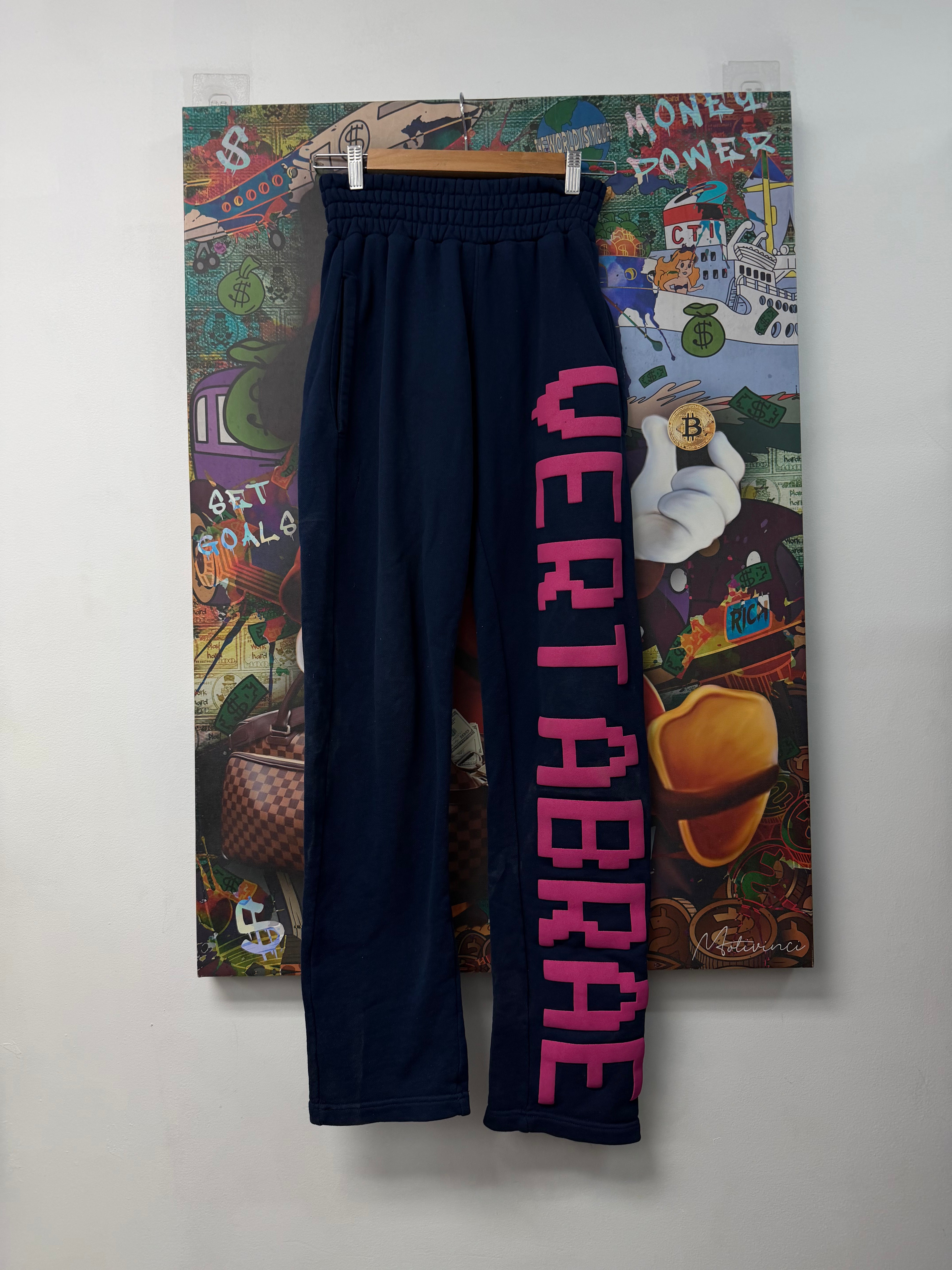 Vertabrae Navy Pink Sweatpants