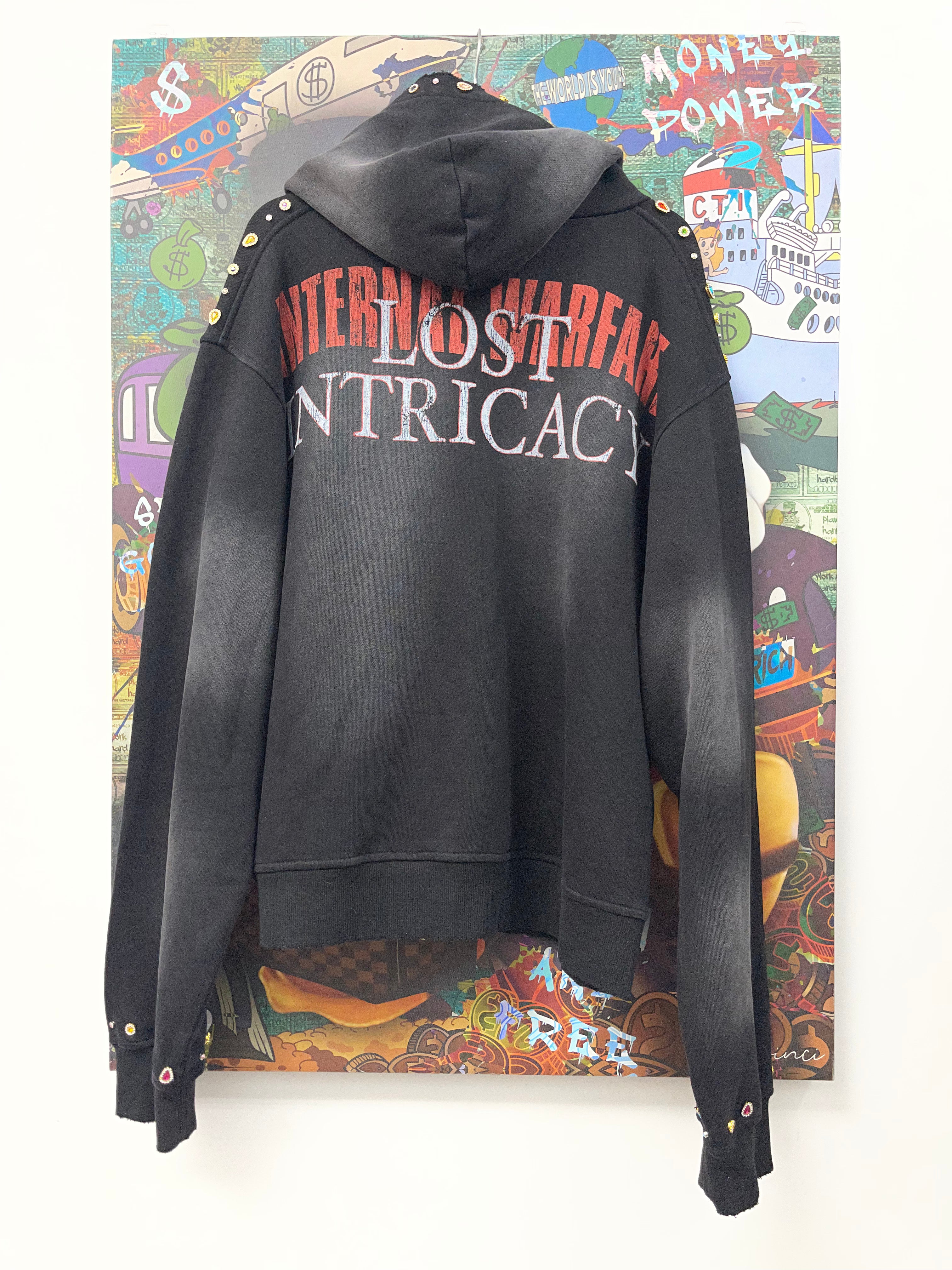 Lost Intricacy Black Paper Magazine Zip Up