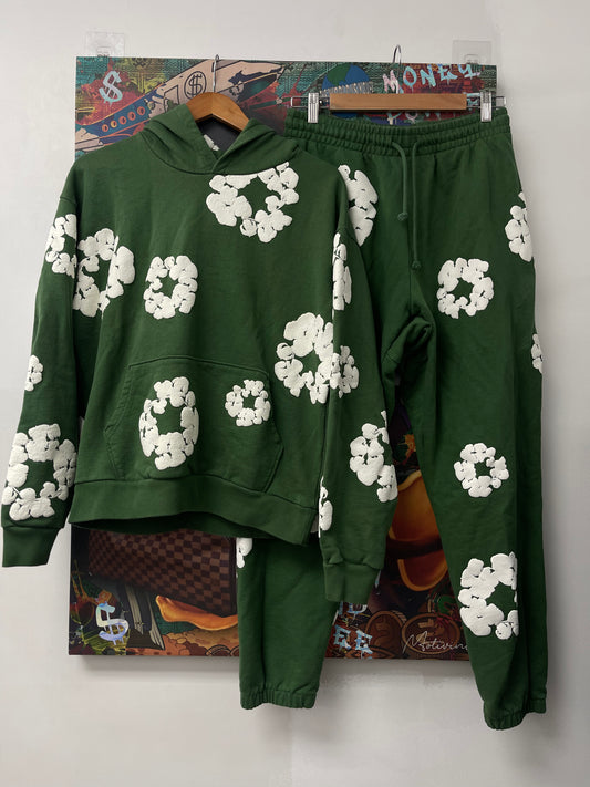 Denim Tears Sweatsuit Green  Used Large Hoodie Medium Sweats