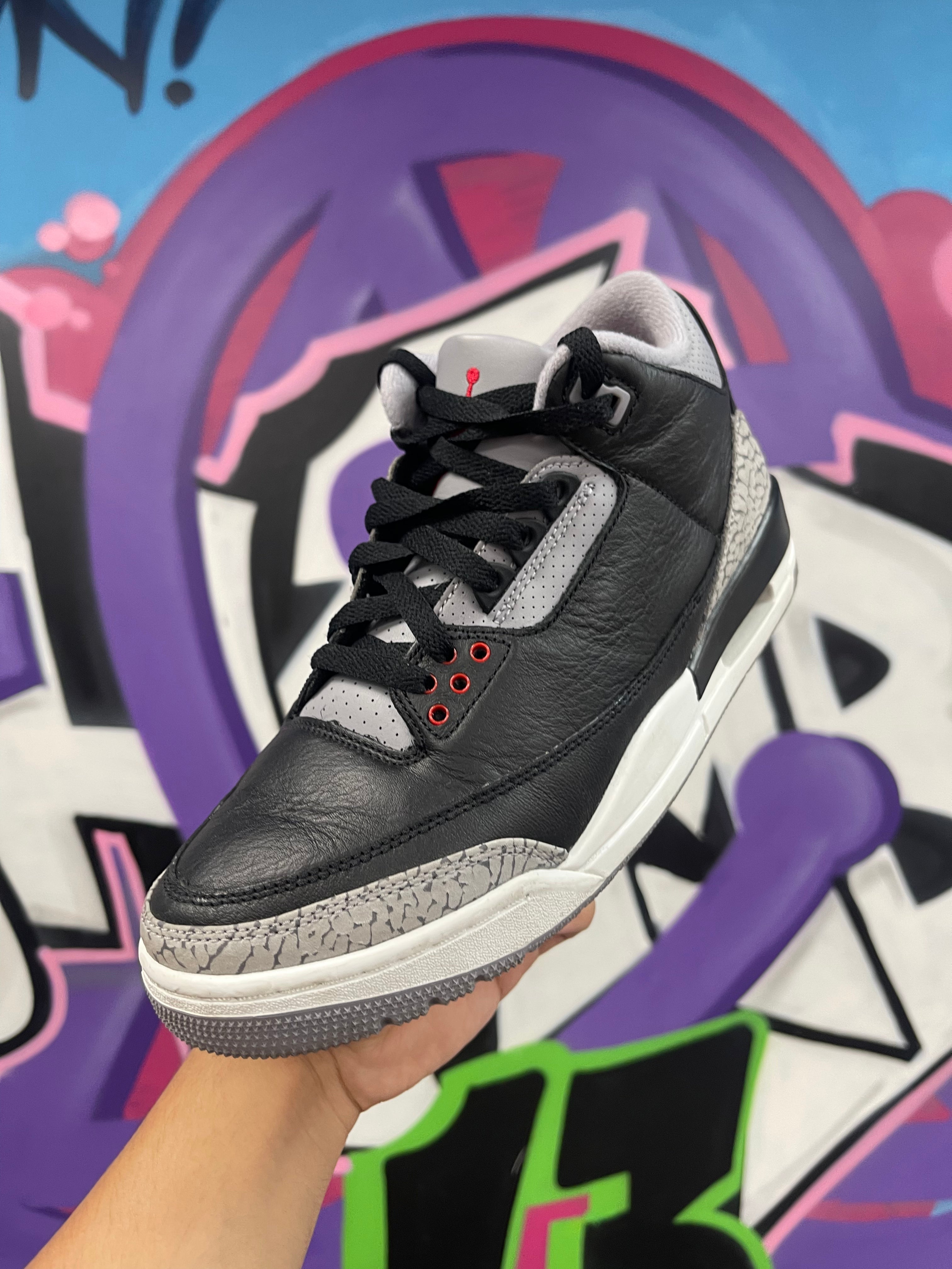 Jordan 3 Black Cement Sneakers