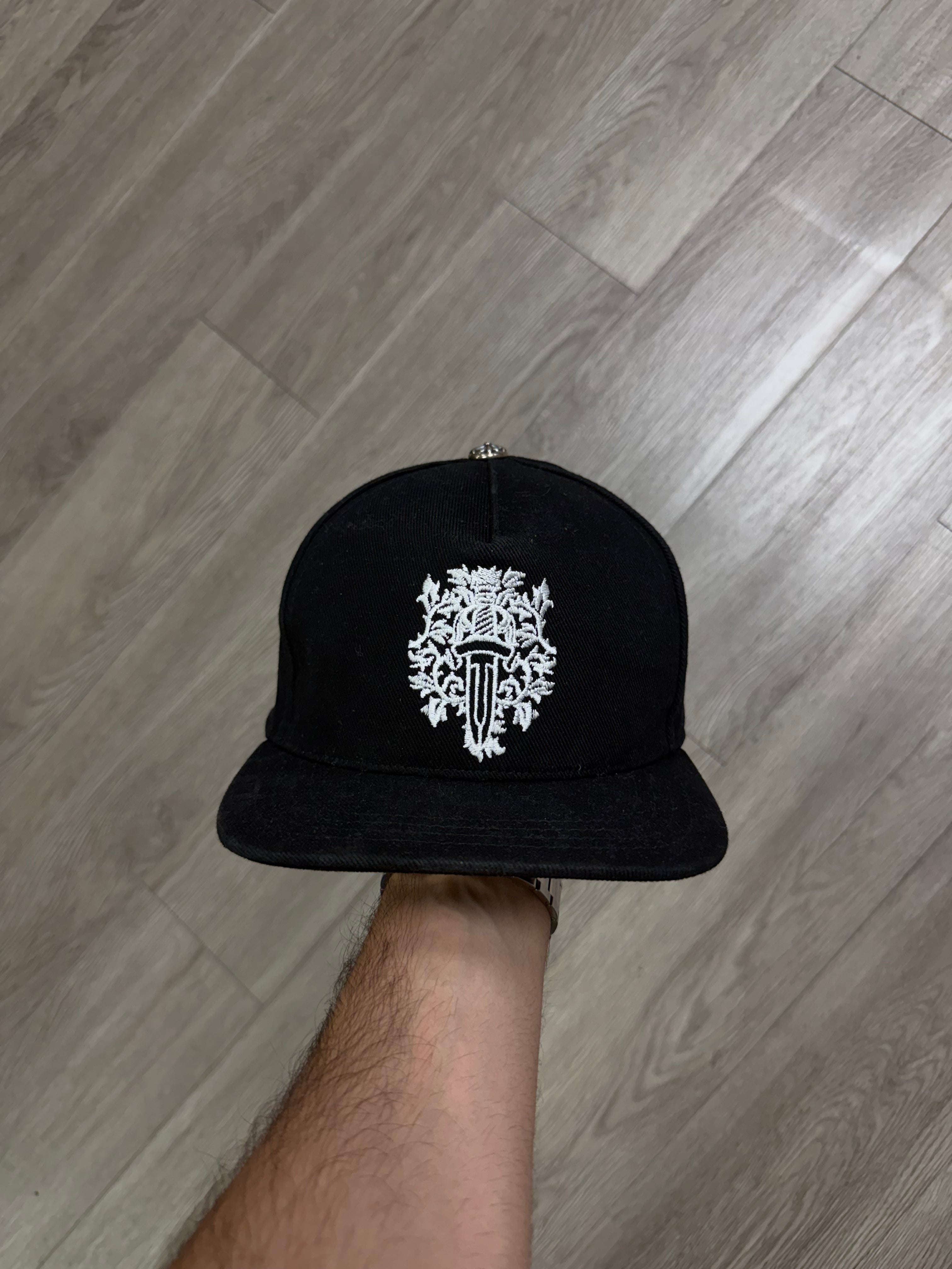 Chrome  Hearts Black Vine Dagger Hat
