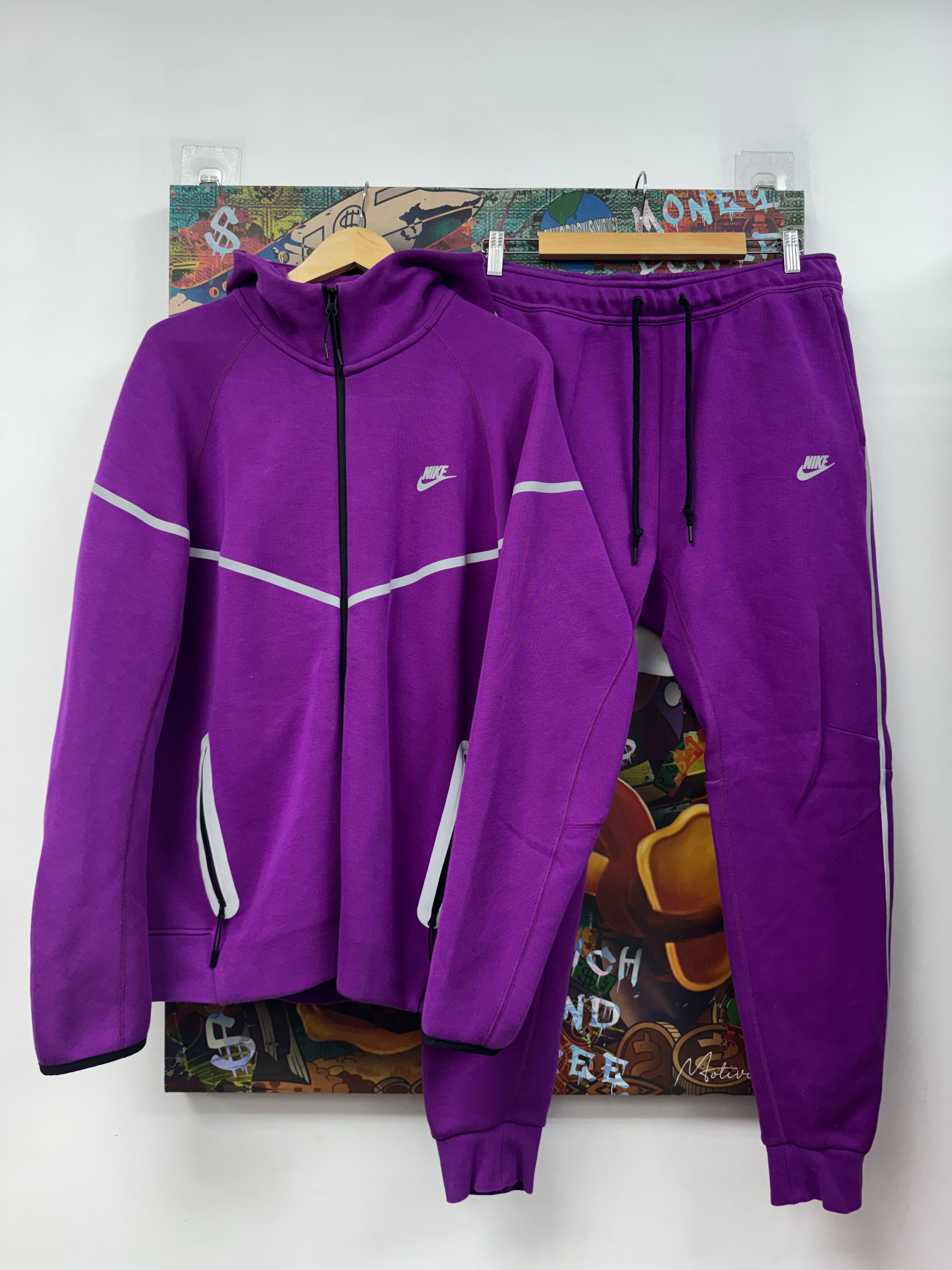 Nike Purple Tech Sweatsuit