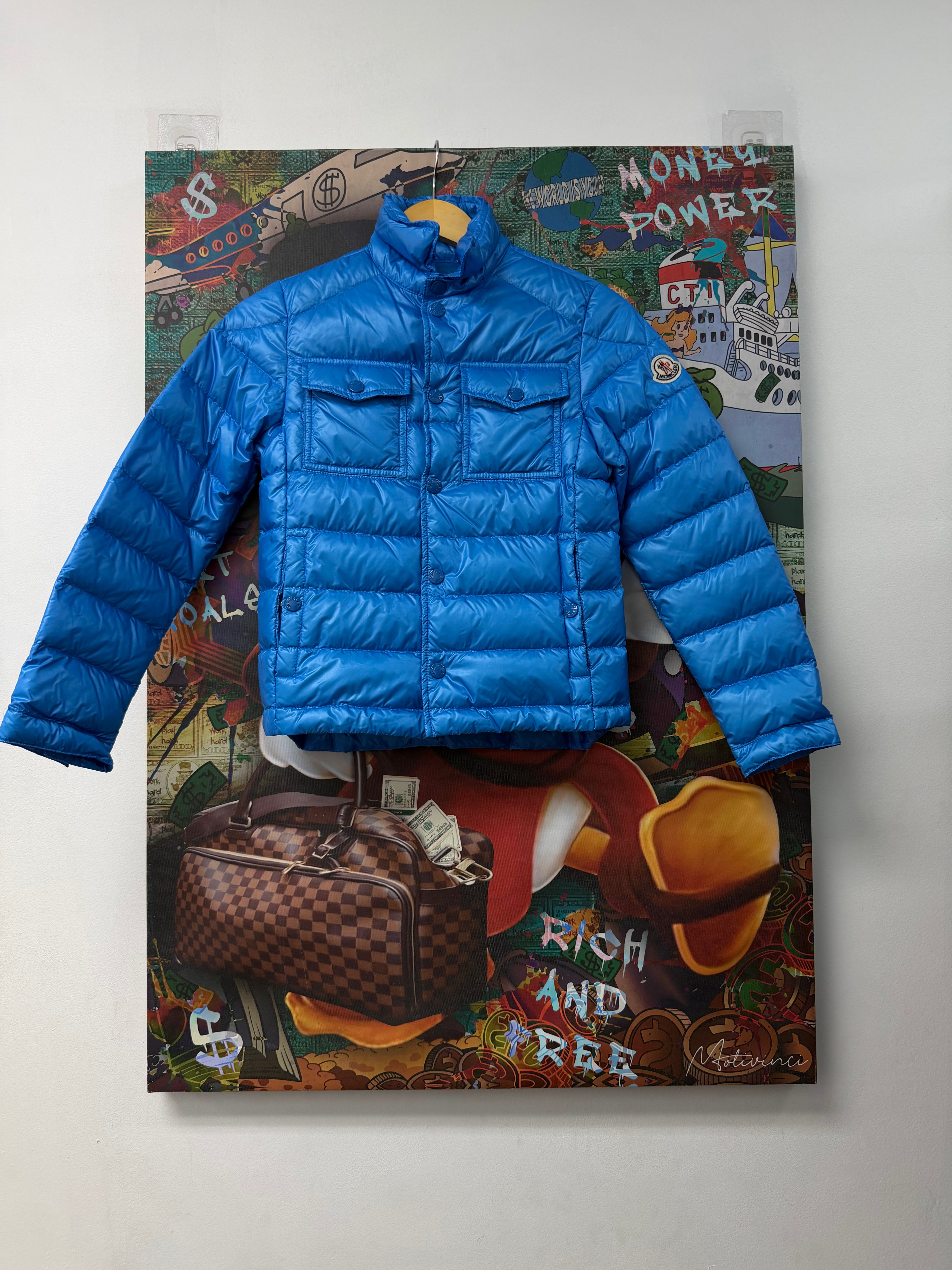 Moncler Blue Gregoire Giubbotto Jacket