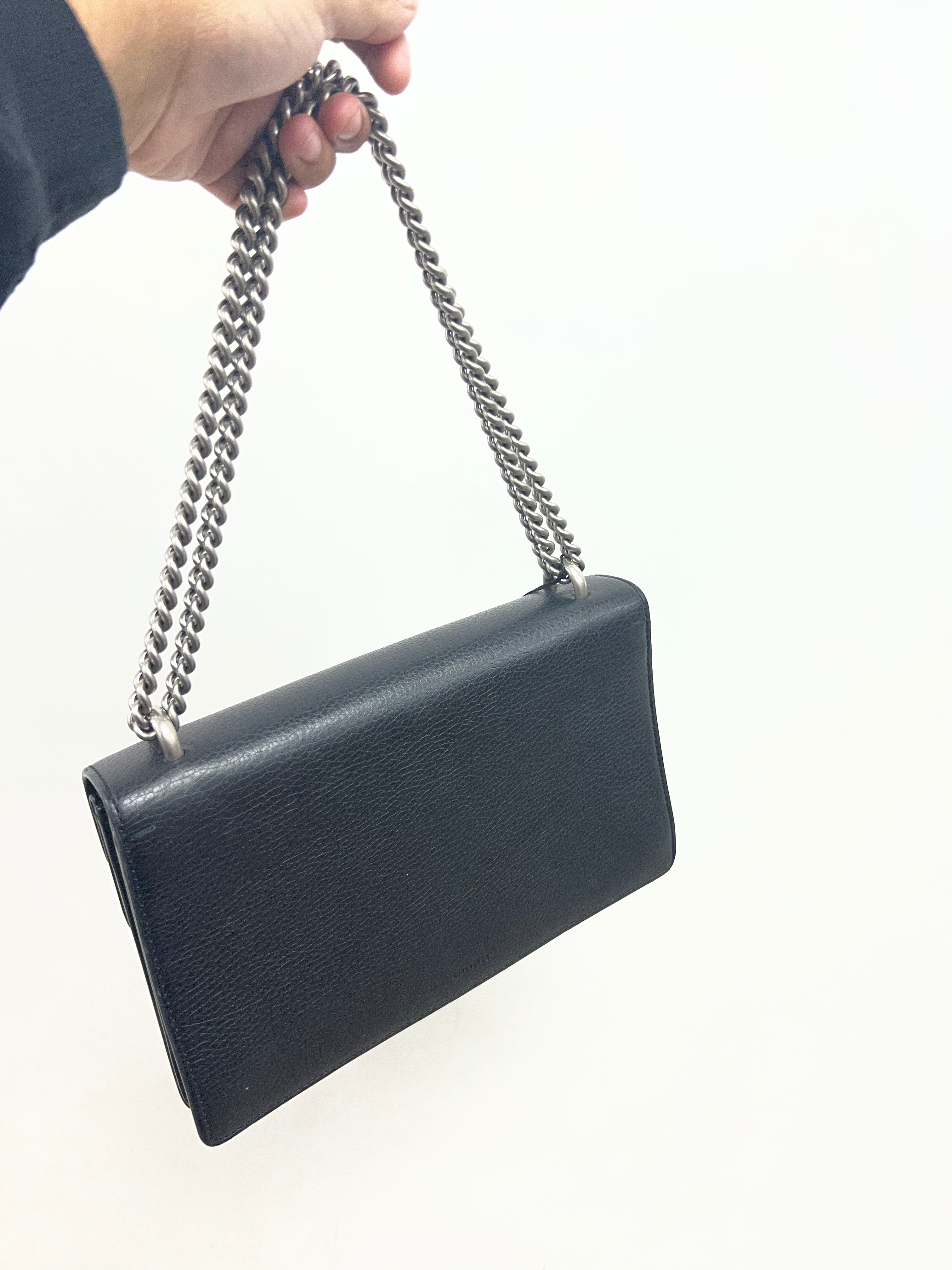 Gucci Black Dionysus Leather Mini Bag