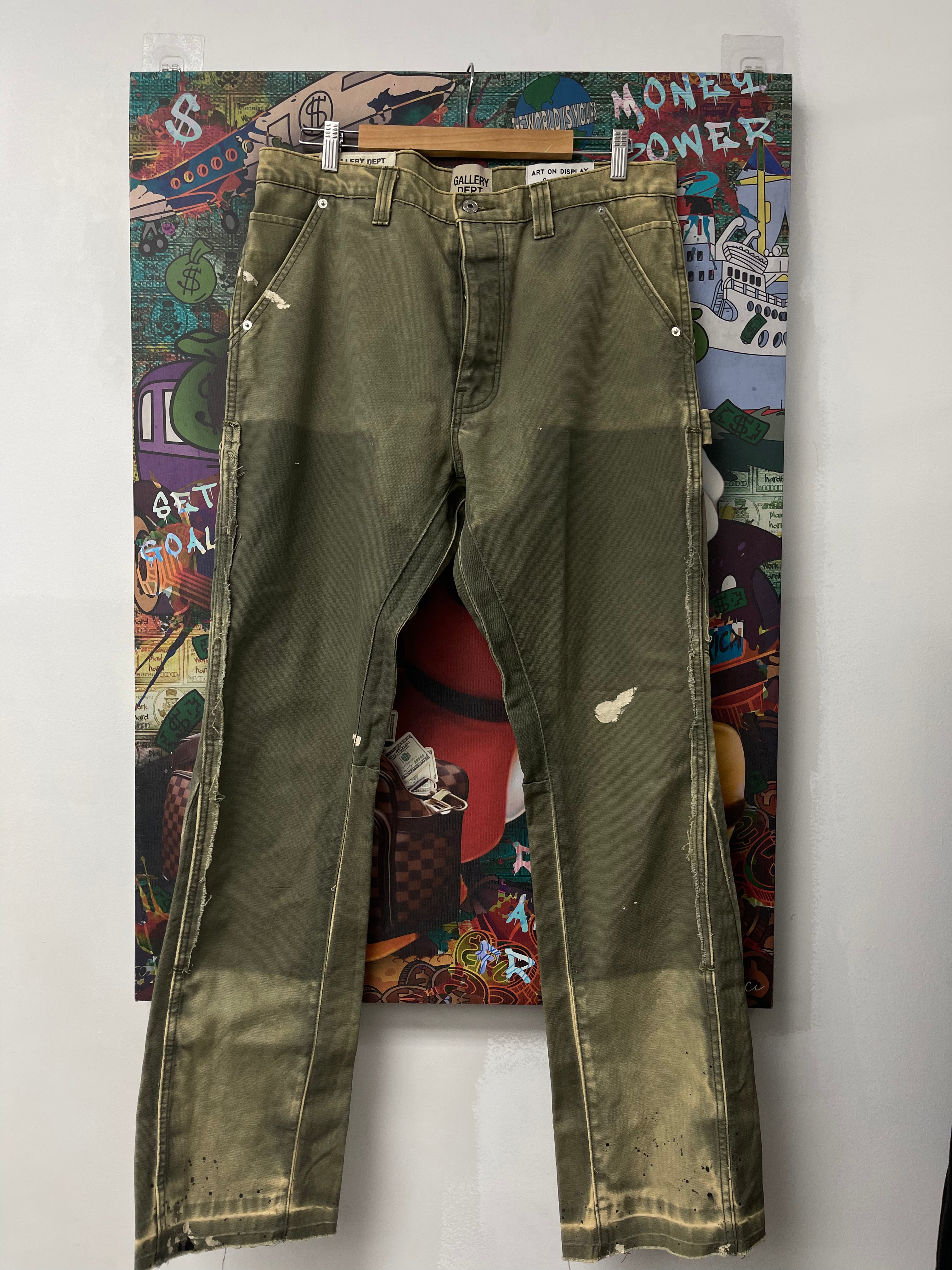 Gallery Dept Flare Denim Olive Used 36
