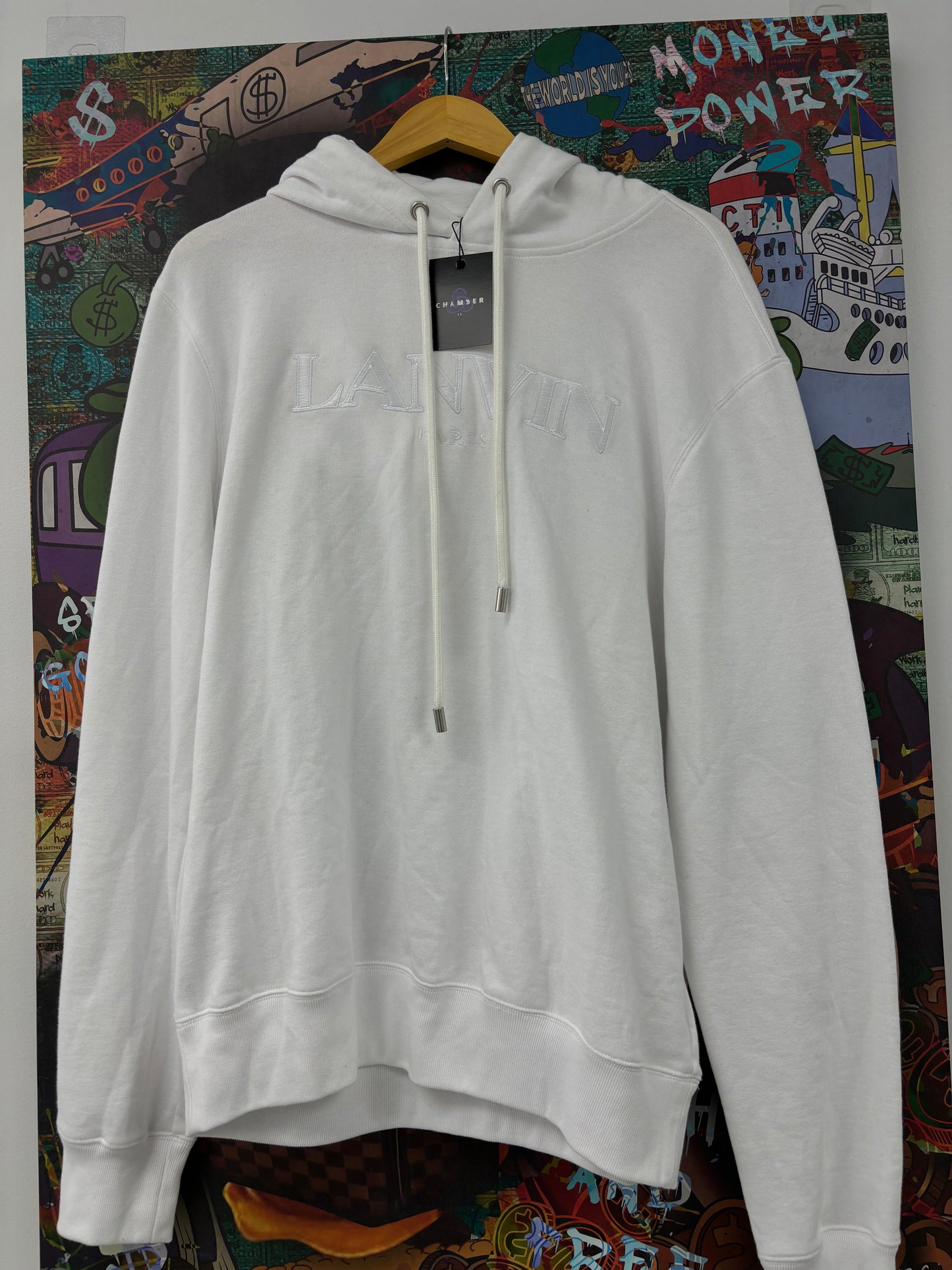 Lanvin Hoodie White size:Large Used