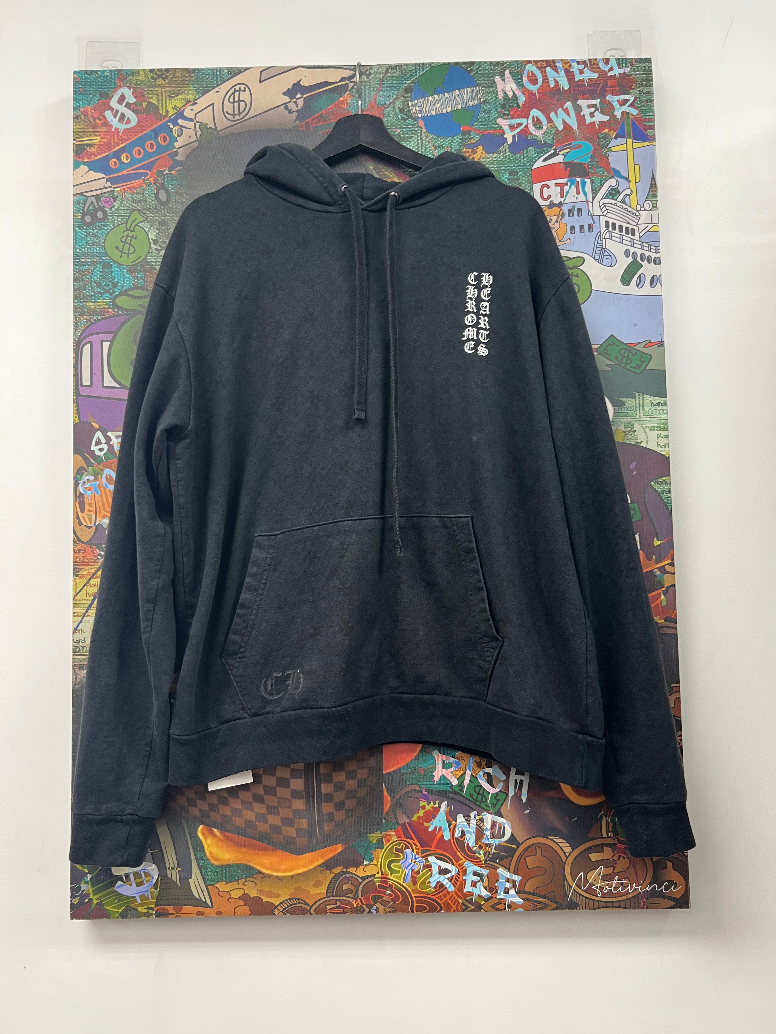Chrome Hearts Black Monogram Horseshoe Hoodie