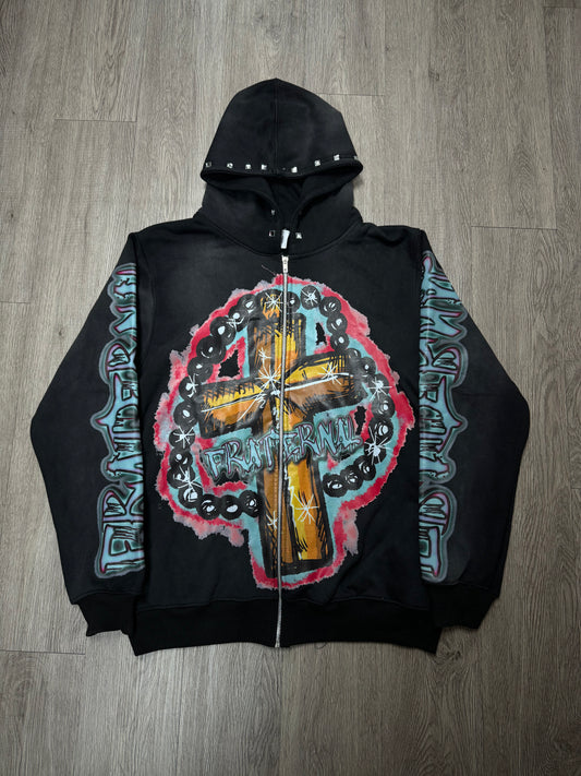 Fraternal Desires 'Rosary' Black Hoodie