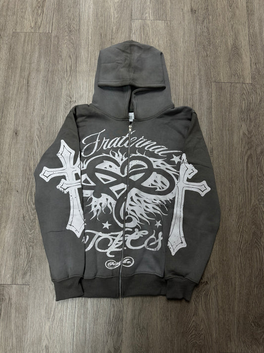 Fraternal Desires 'OG Logo' Grey Hoodie
