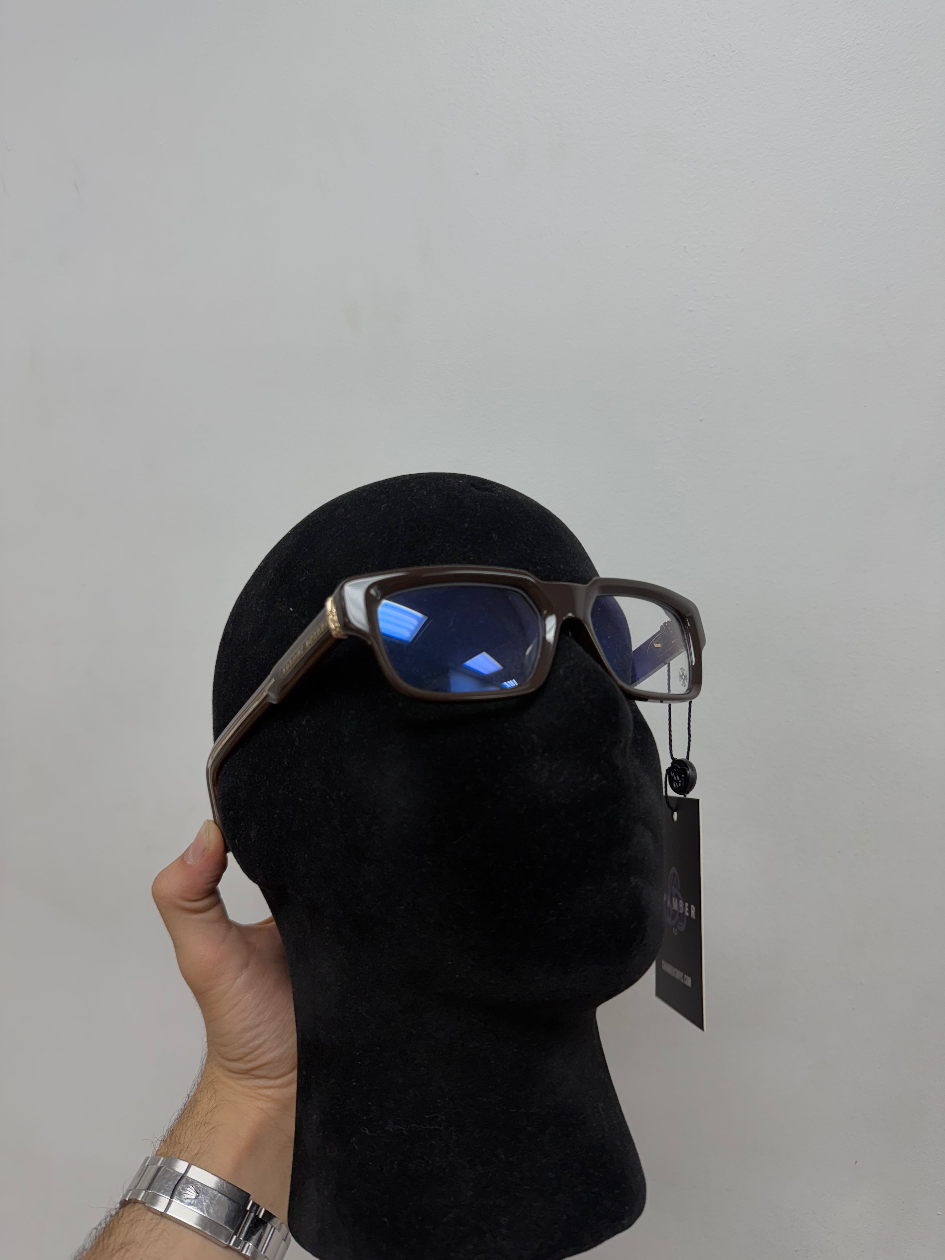 Chrome  Hearts 2 Thick Brown Glasses