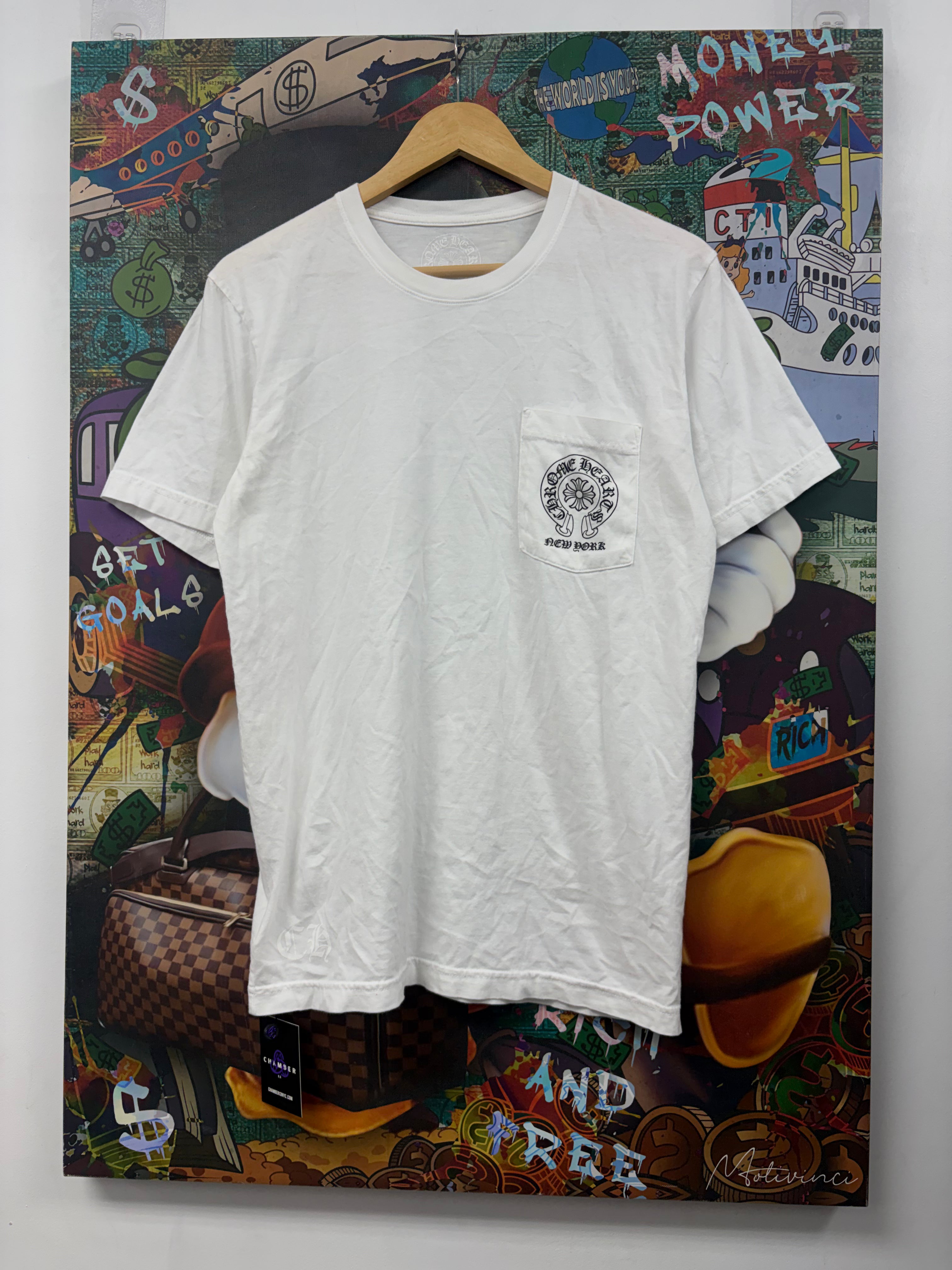 Chrome  Hearts White New York Horseshoe Tee