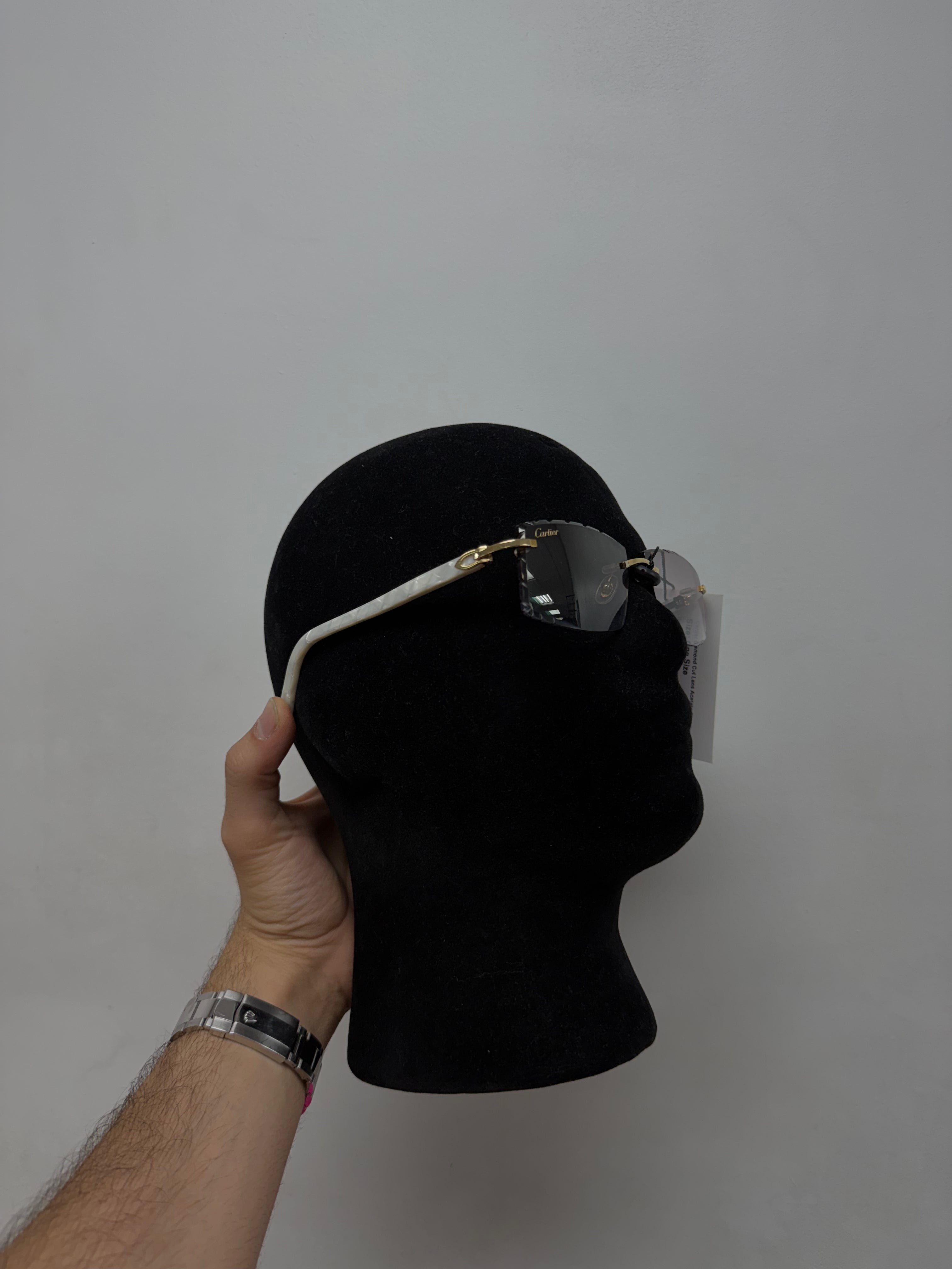 Cartier Diamond Cut Lens Acetate Glasses