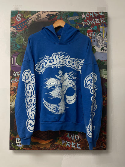Hellstar Blue Yoga Hoodie Used XL