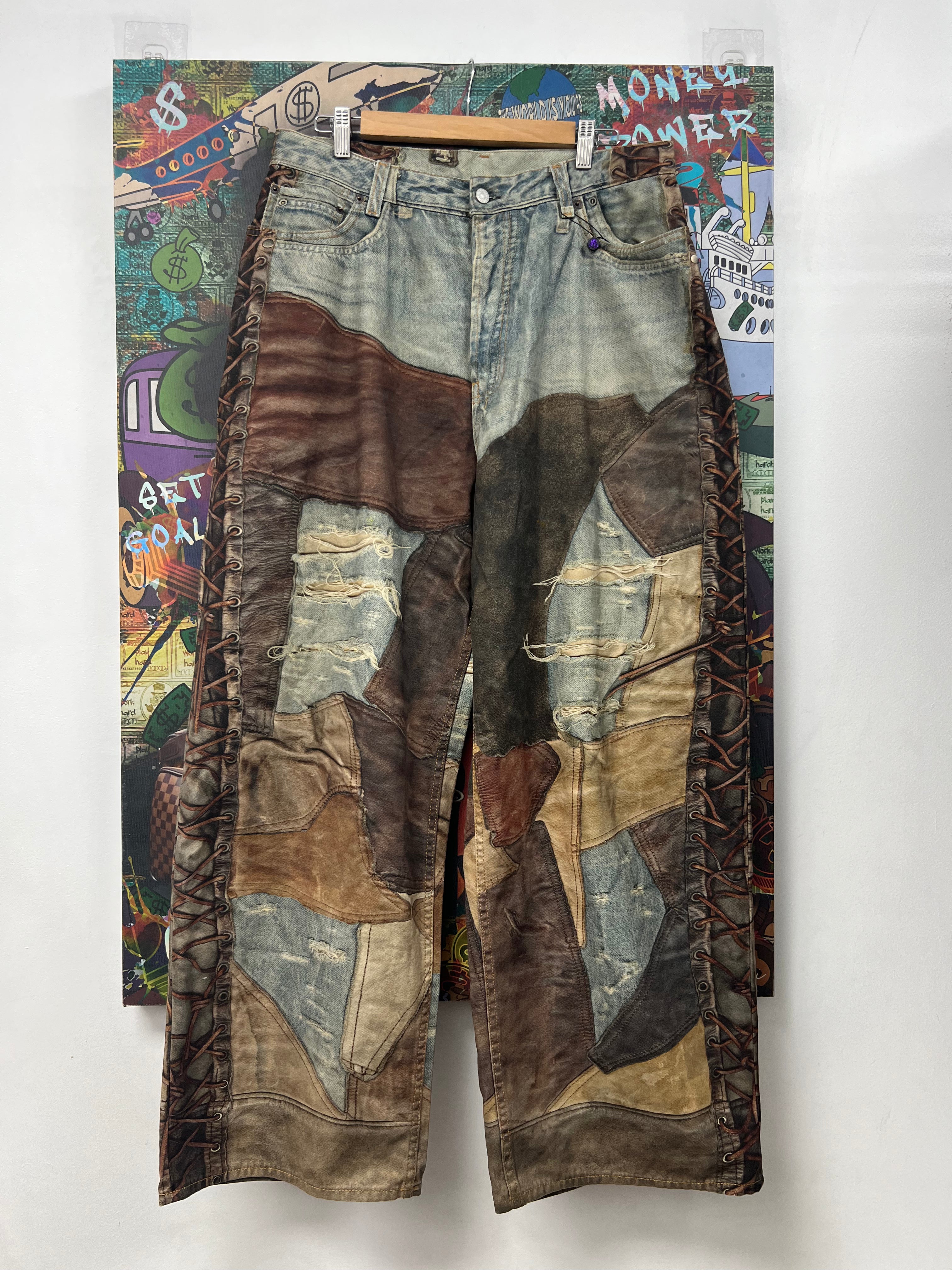 Acne Studios Trompe Leather Jeans