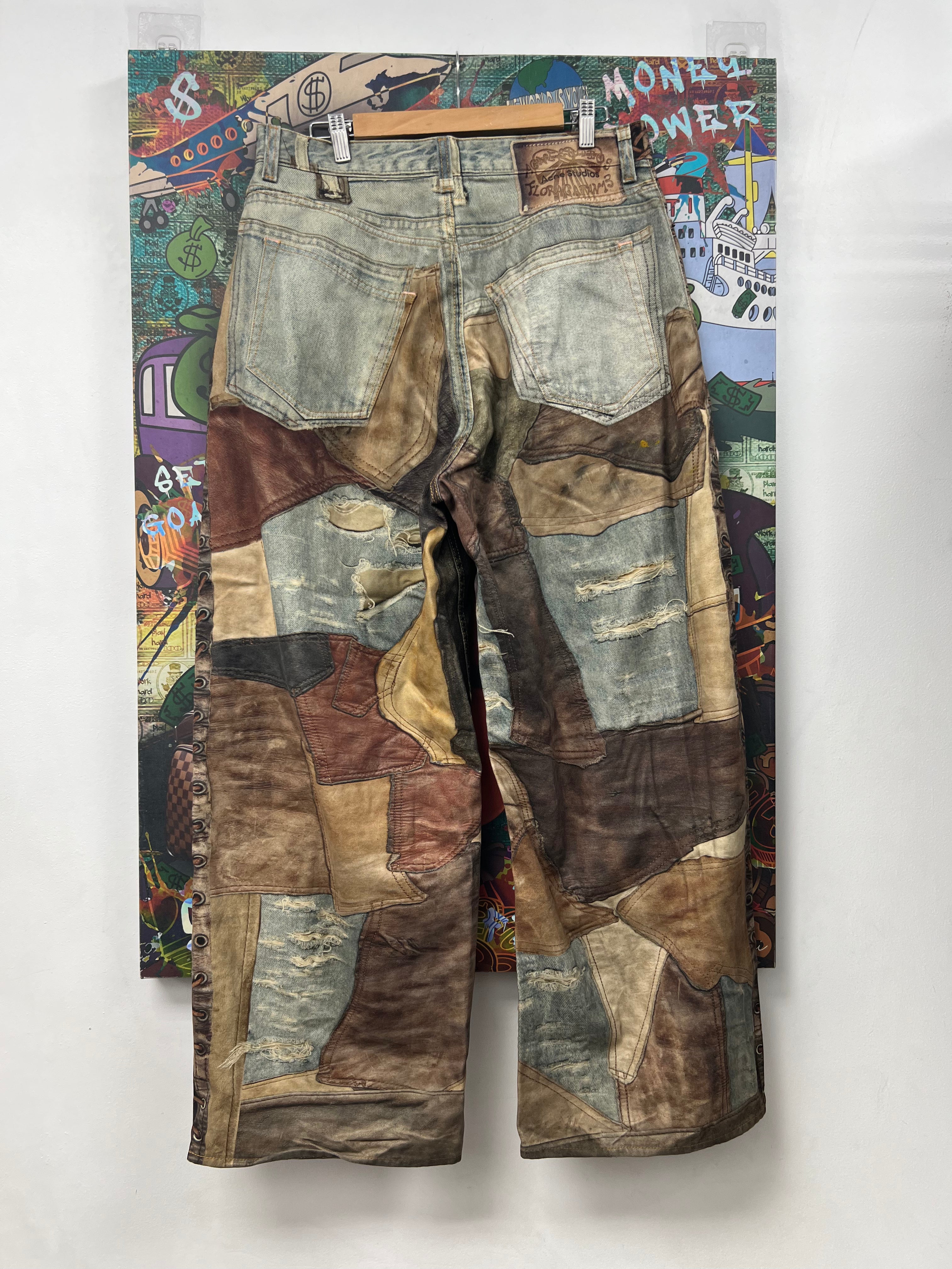 Acne Studios Trompe Leather Jeans