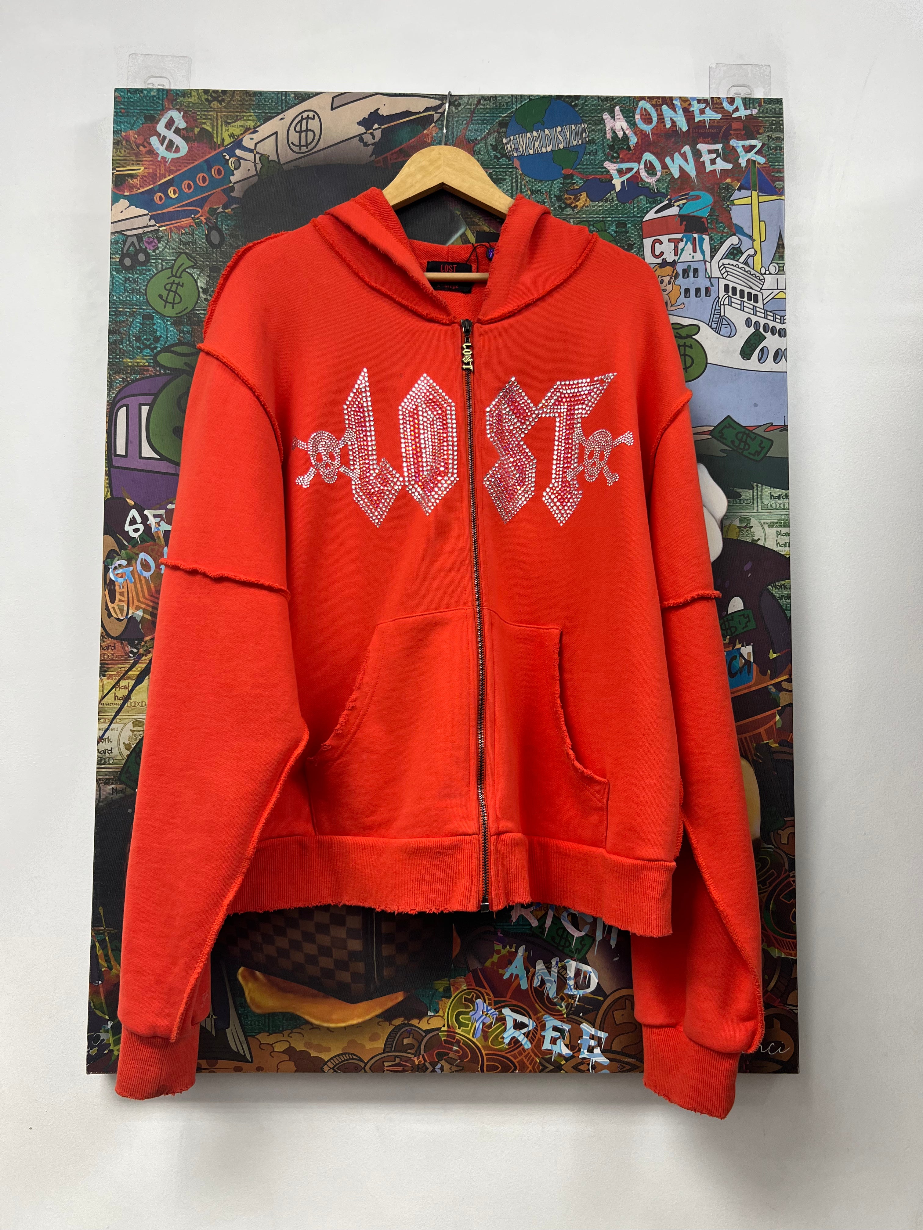 Lost Intricacy Solar Red Zip Up