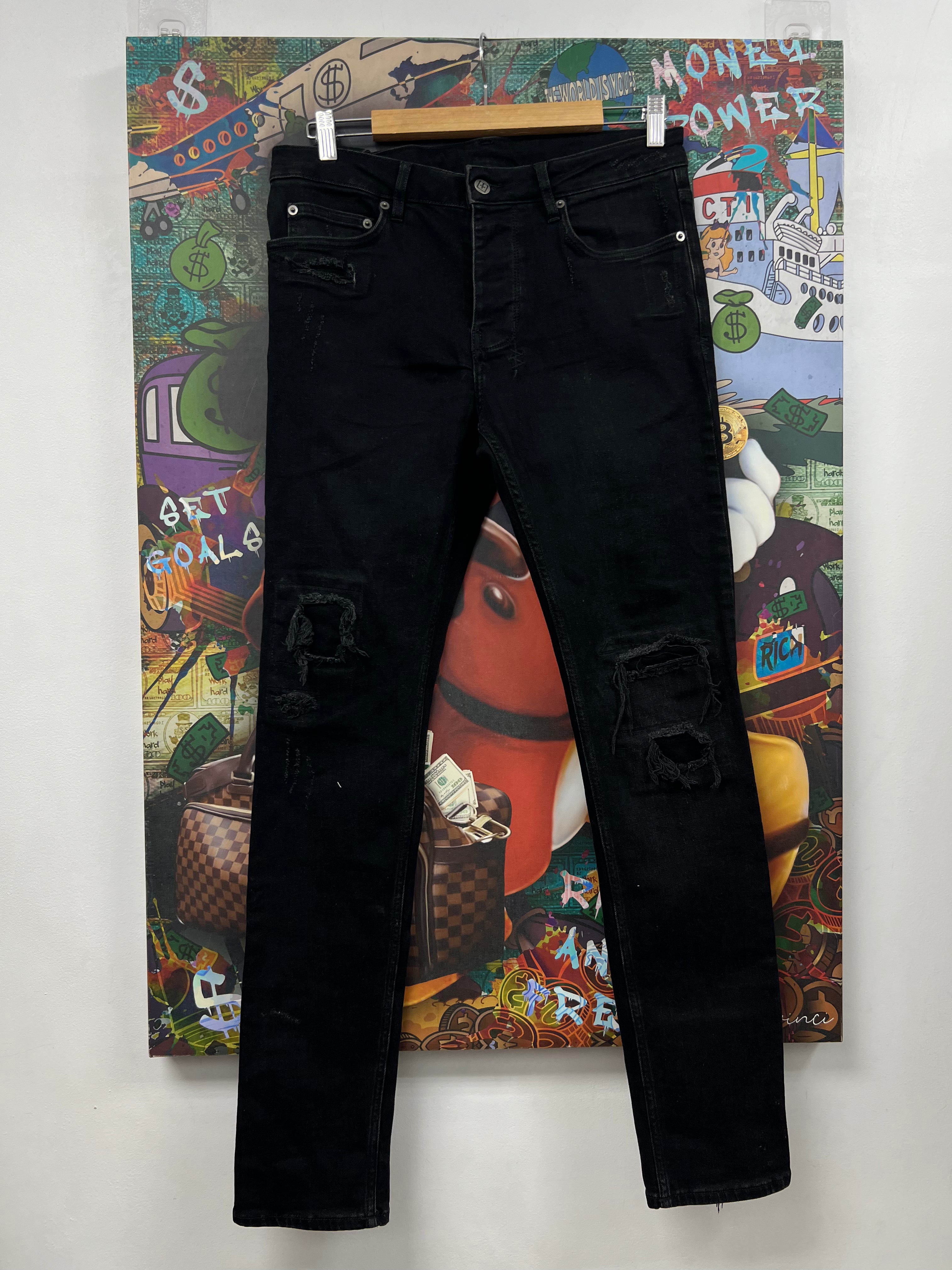 Ksubi Black Patchwork Jeans