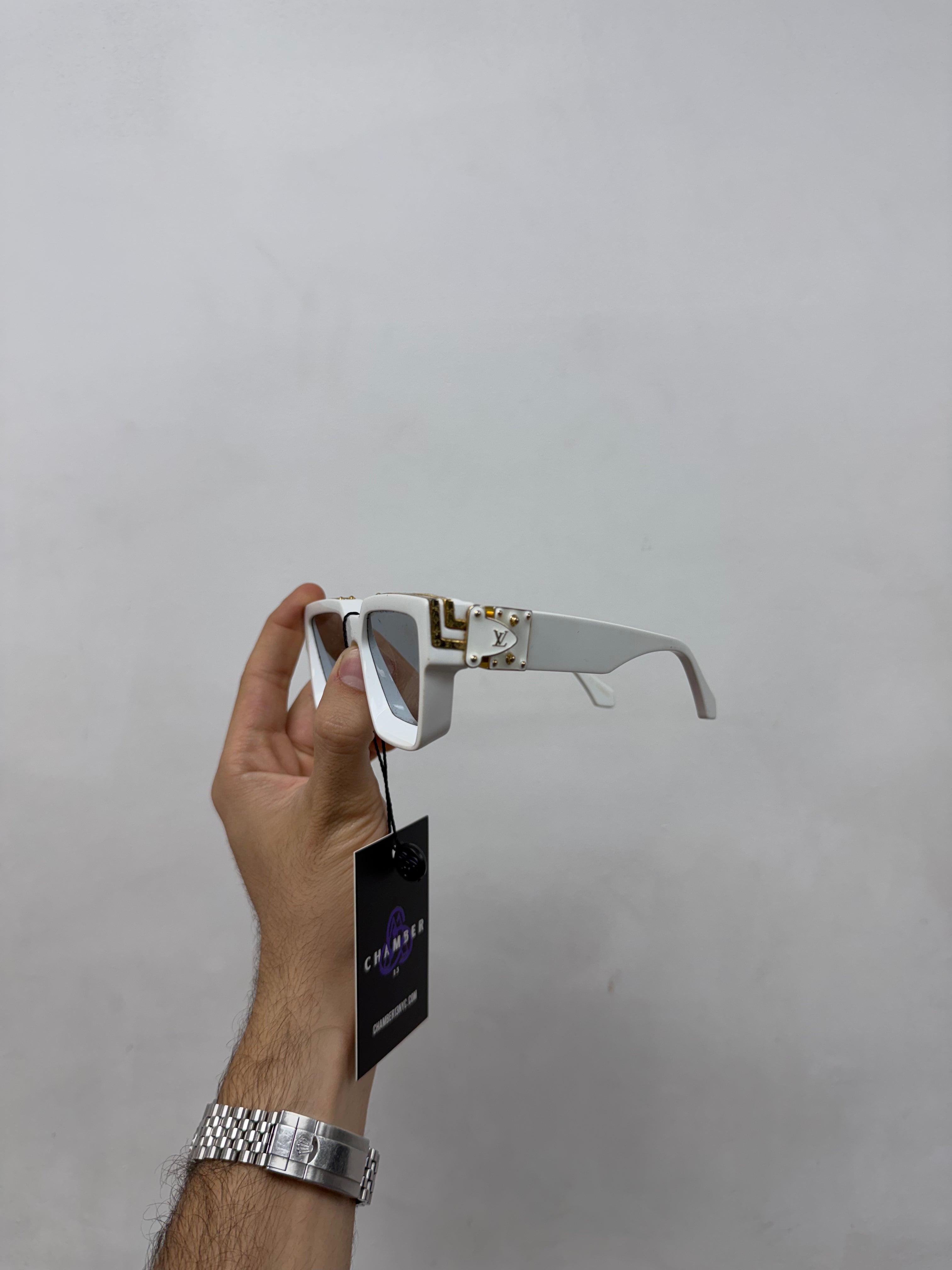 Louis Vuitton White Gold Millionaire Sunglasses