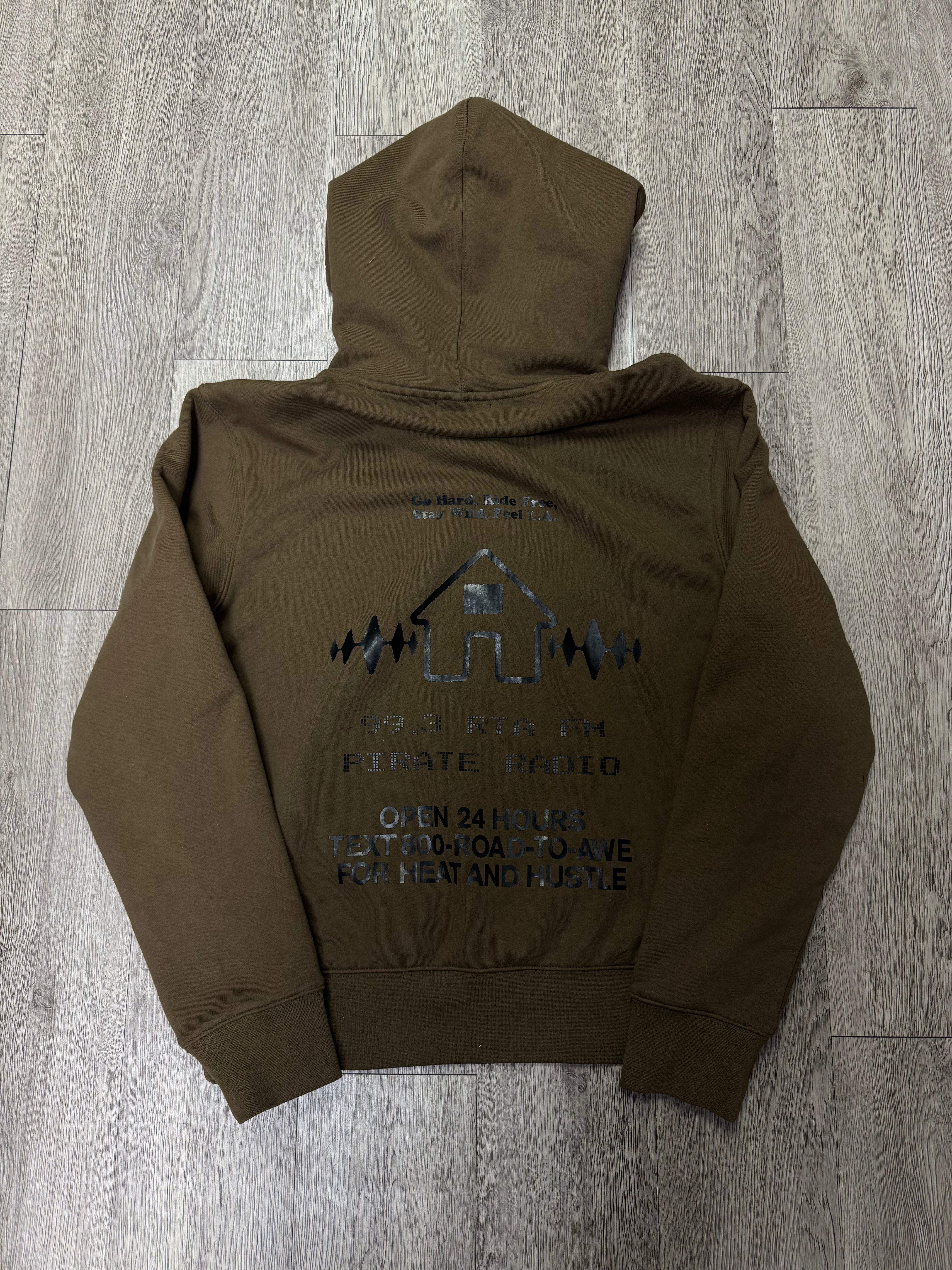 RTA Deep Olive Black Hoodie