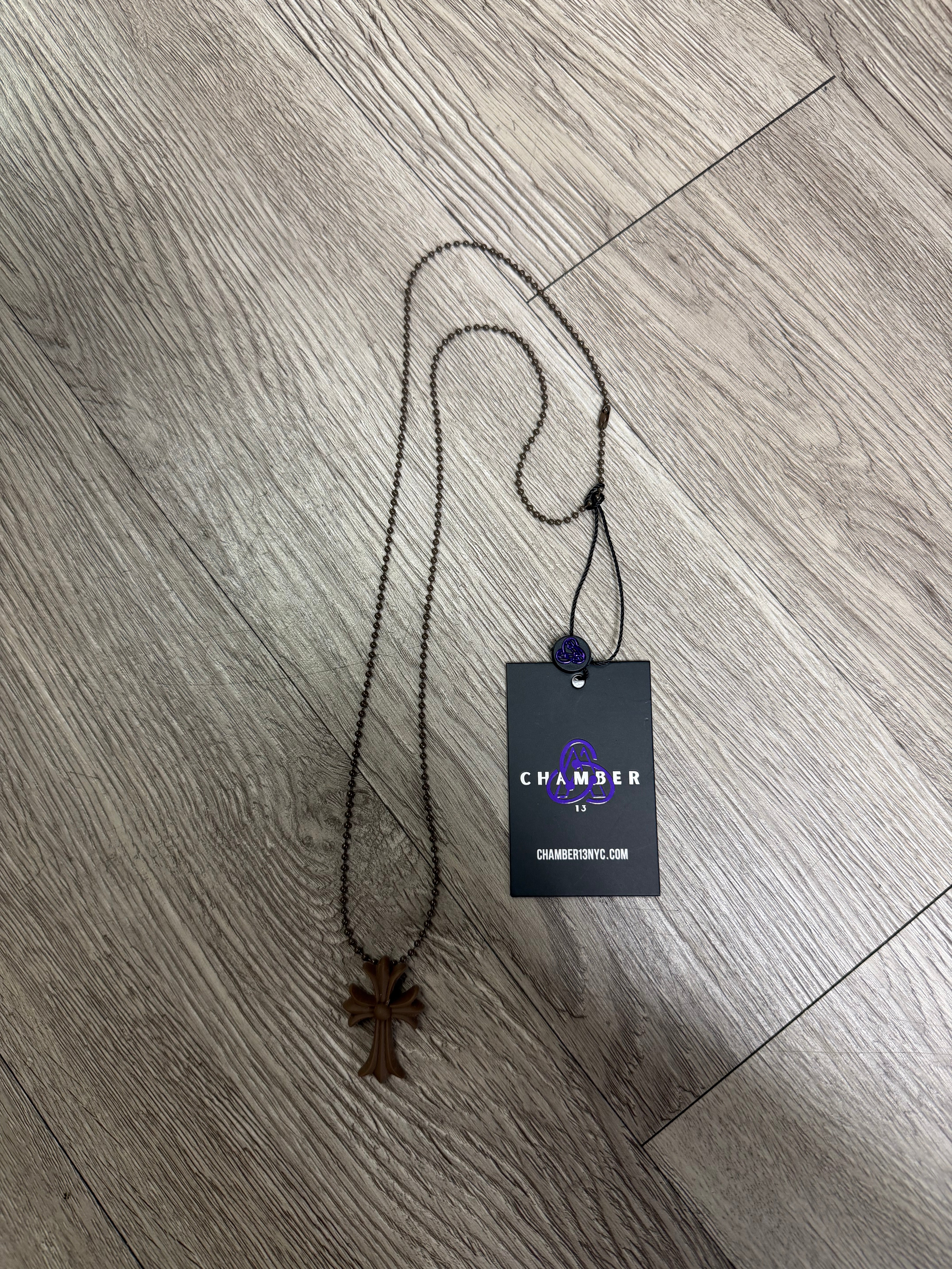 Chrome  Hearts Brown Silicone Necklace
