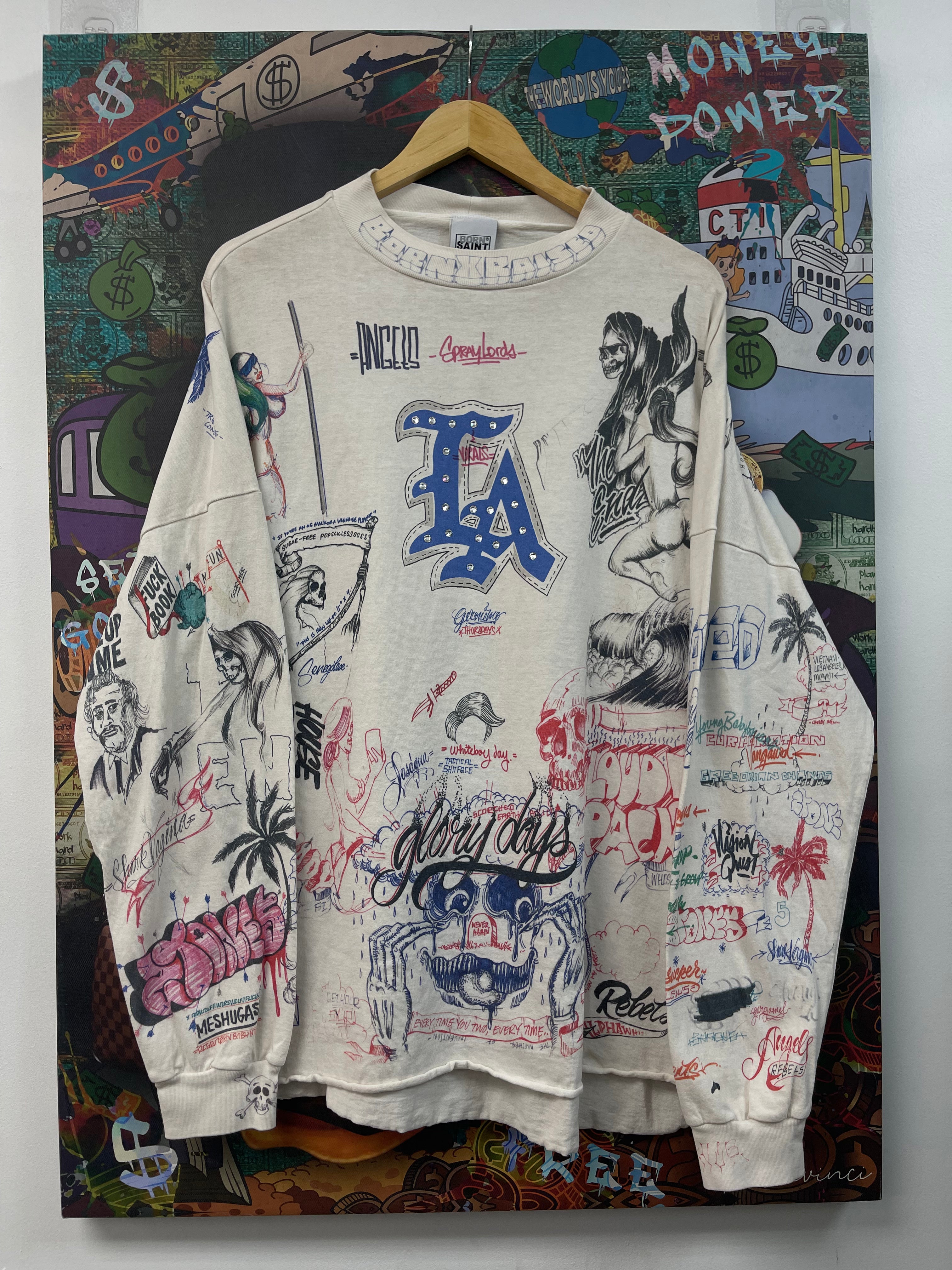 Saint Michael x Born N' Raised LA LS Tee