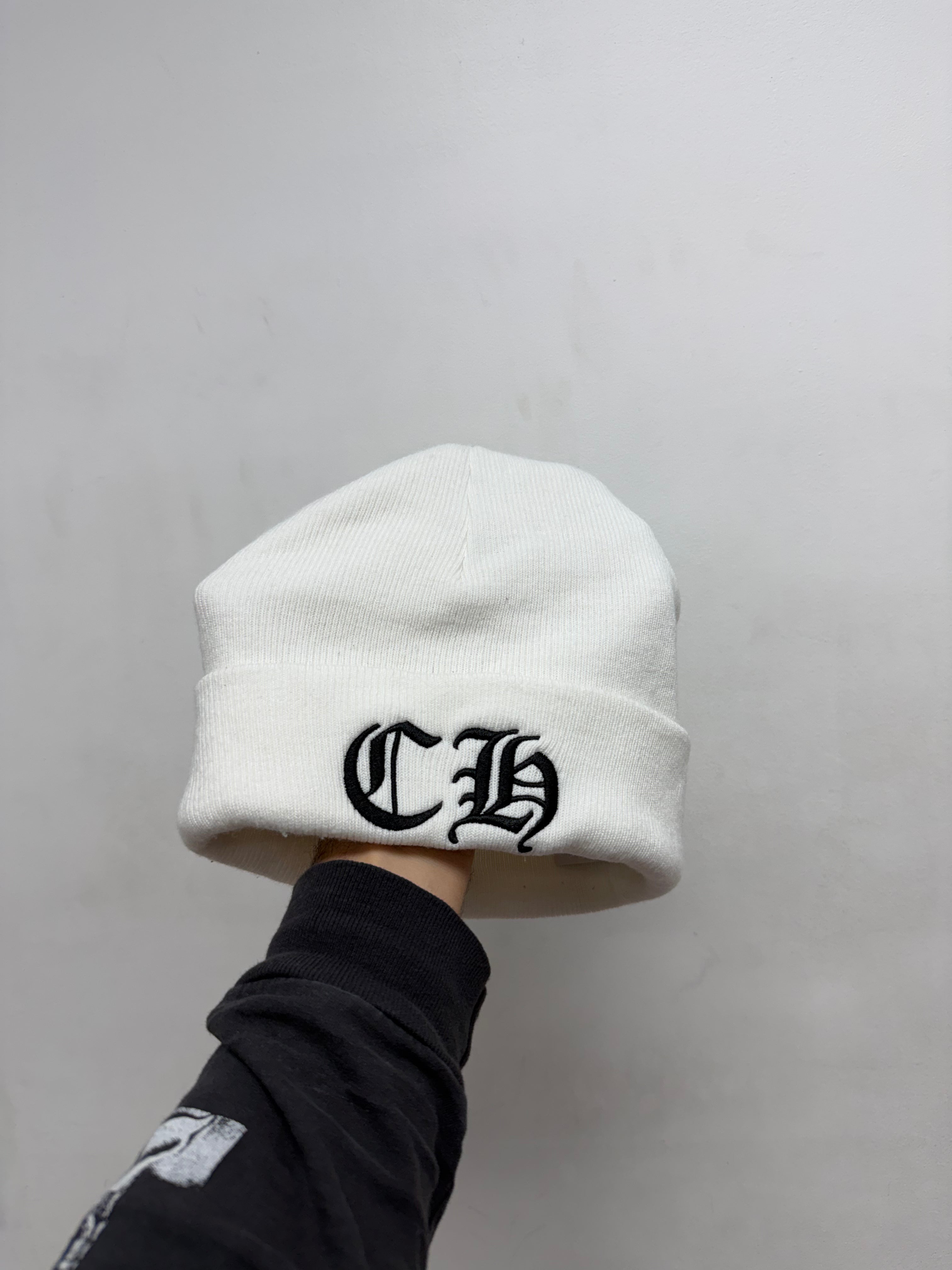 Chrome  Hearts White Black CH Beanie