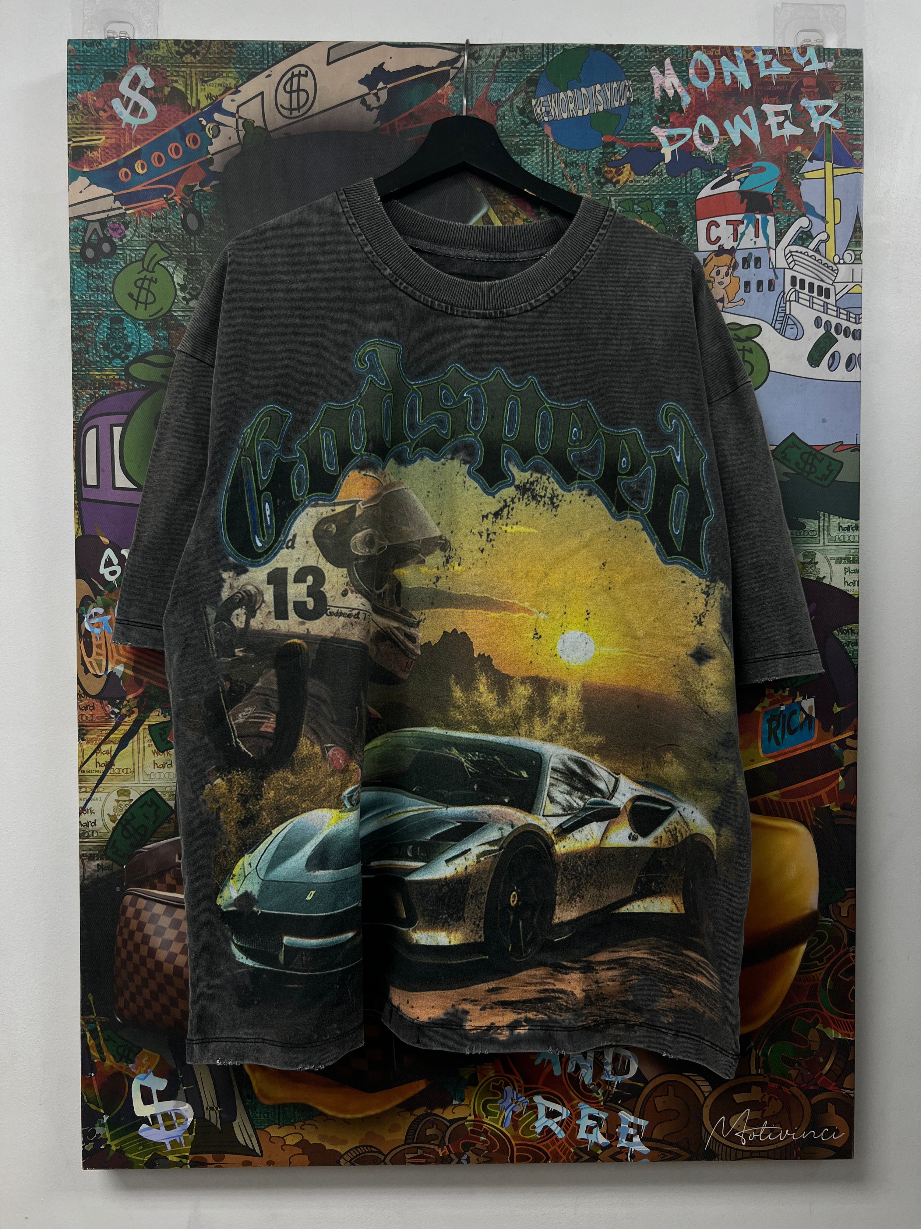 Godspeed Grey Sunset Drift Tee