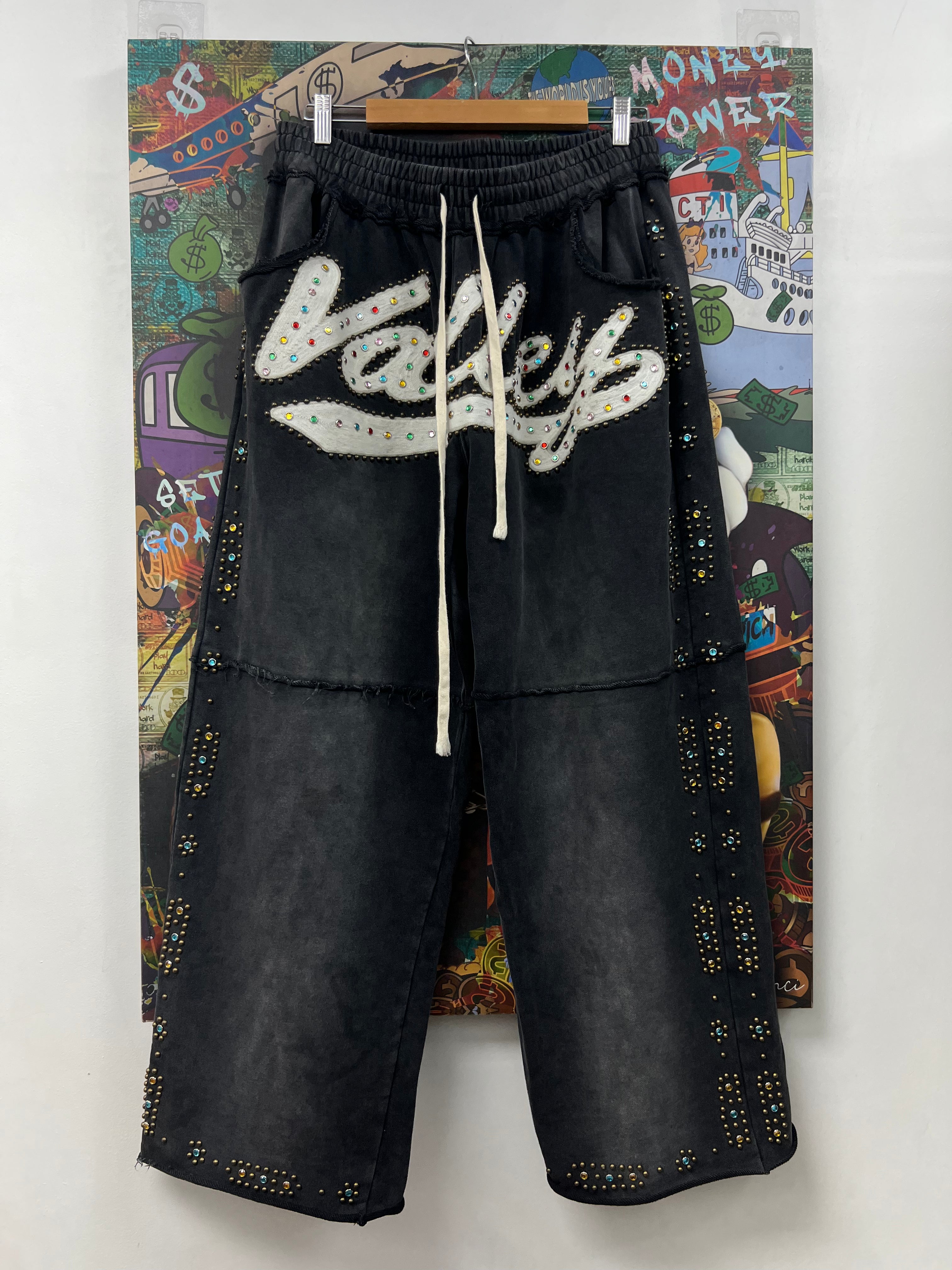 Vale Black Wash Skittles Sweats
