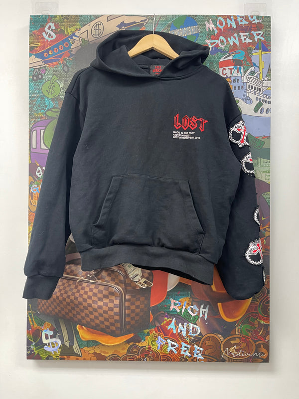 Lost Intricacy Black Red MITT Hoodie