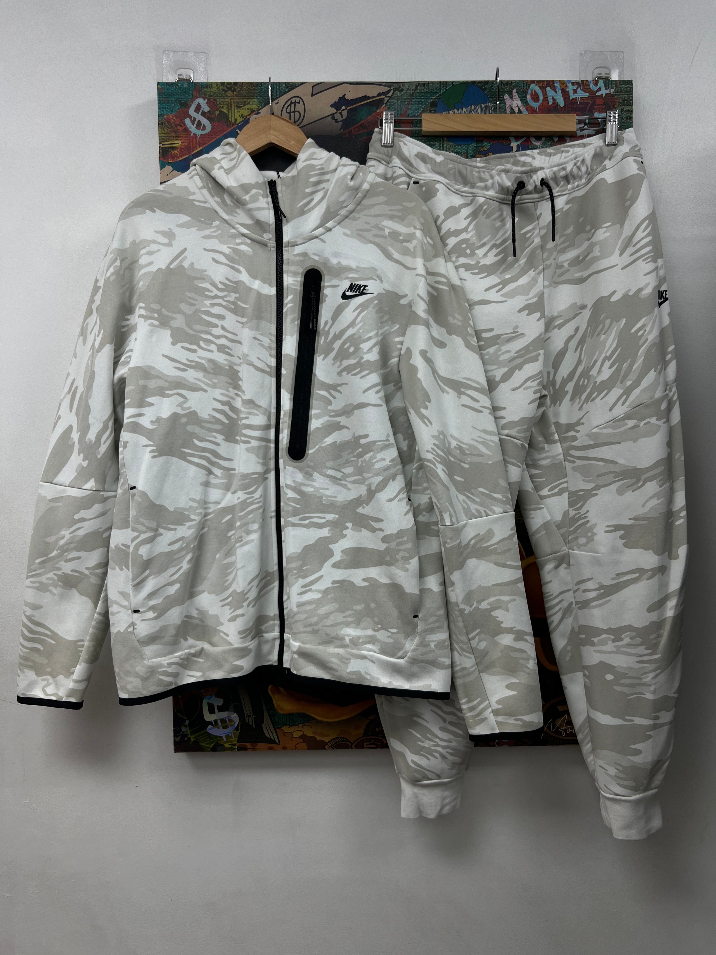 Nike White Camo Tech Sweatsuit