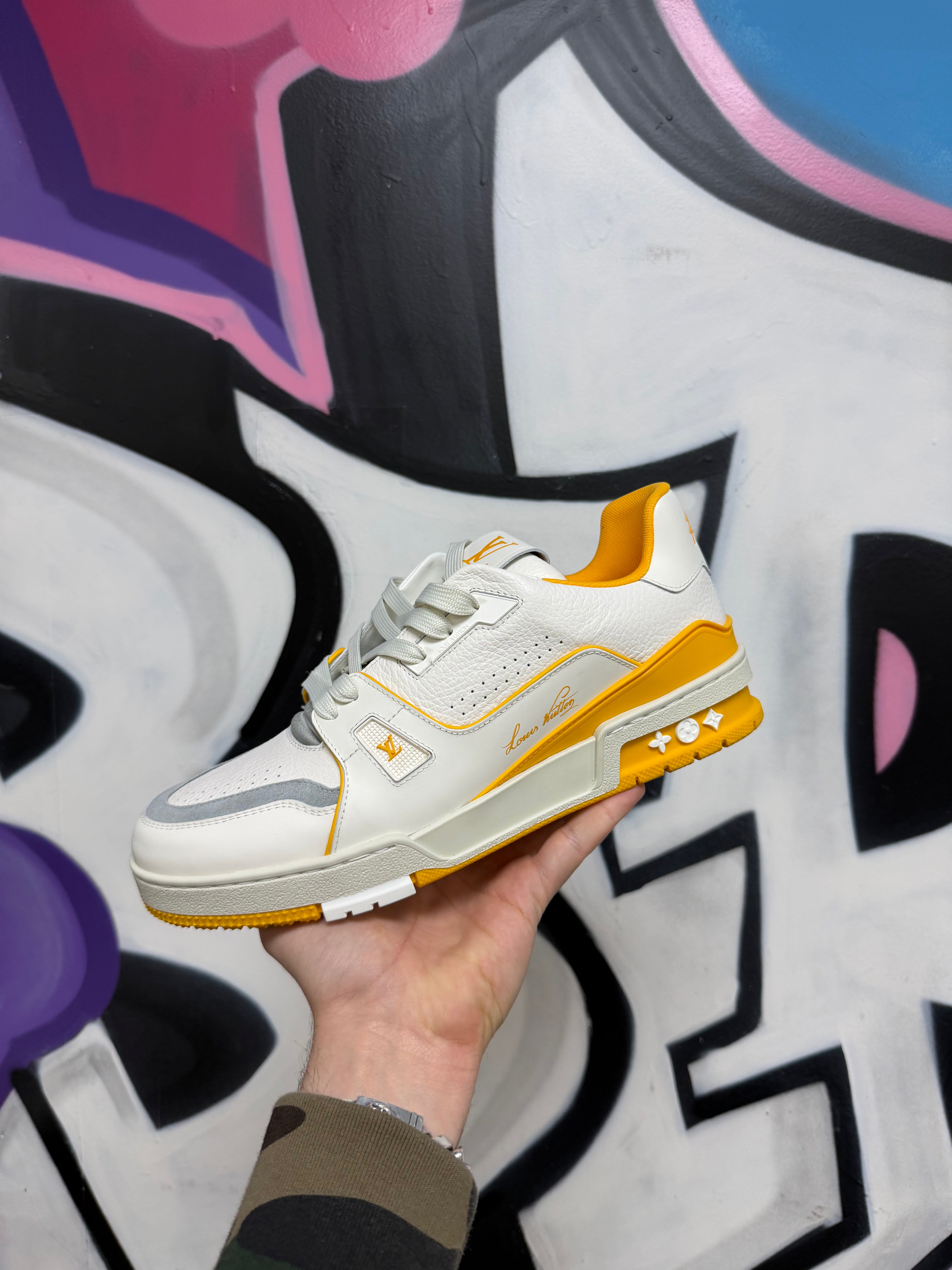 Louis Vuitton Yellow #54 Trainer Sneakers