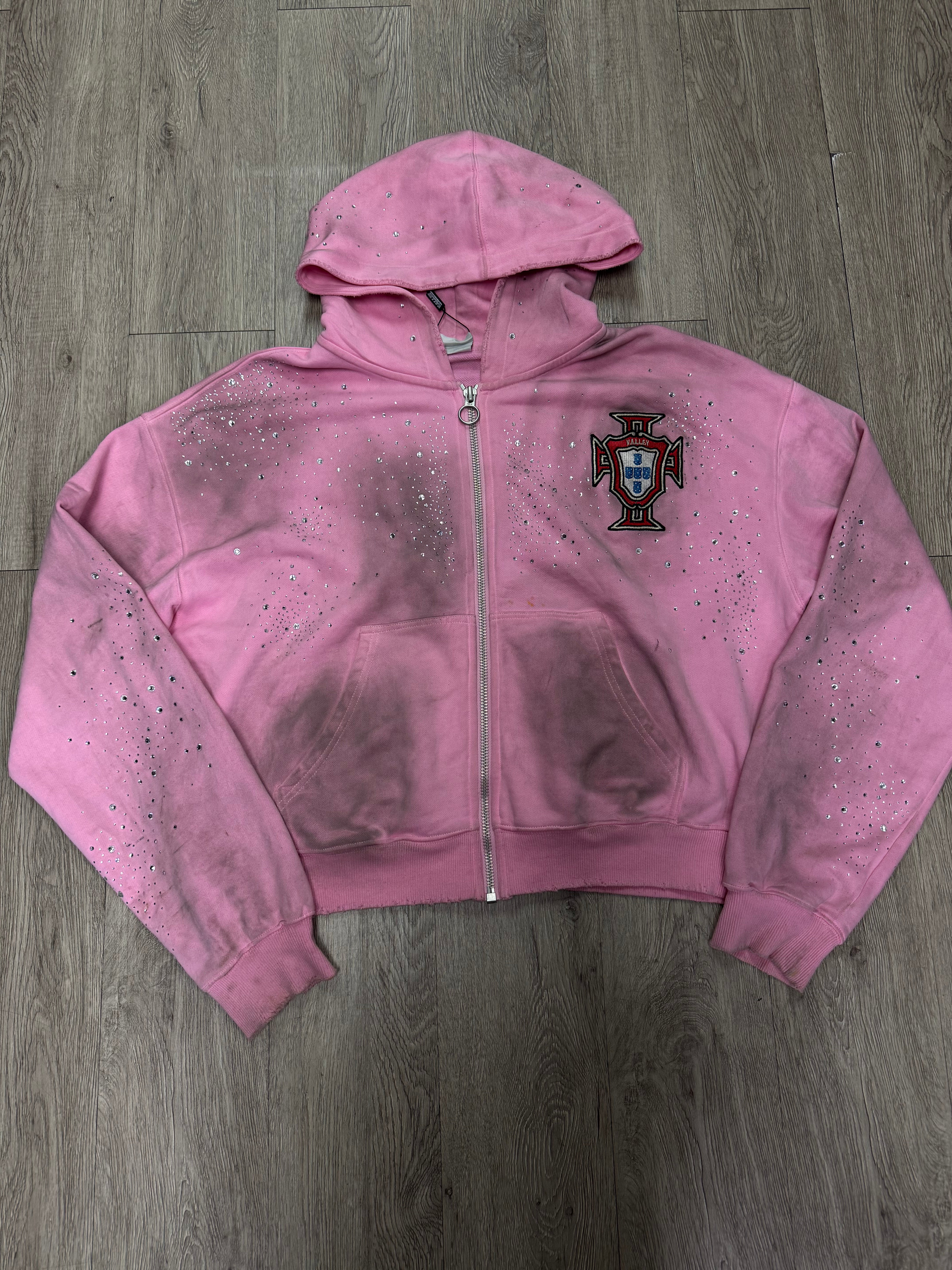Vale Pink Cluster Zip Up