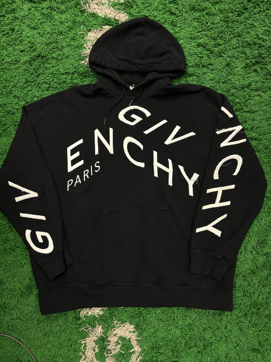 Givenchy Hoodie Black Chest Logo size:3XL Used