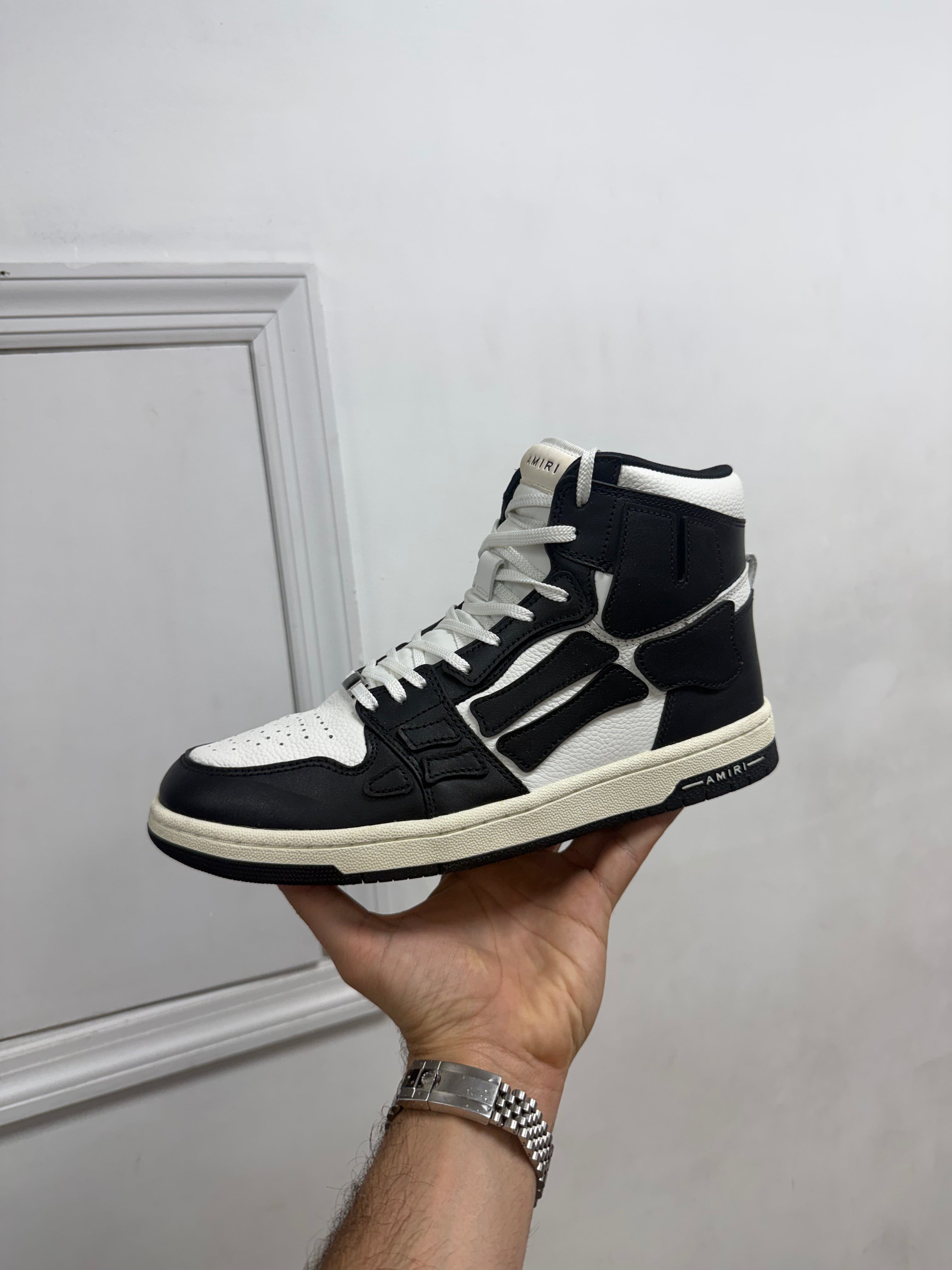 Amiri Black White Skel Sneakers
