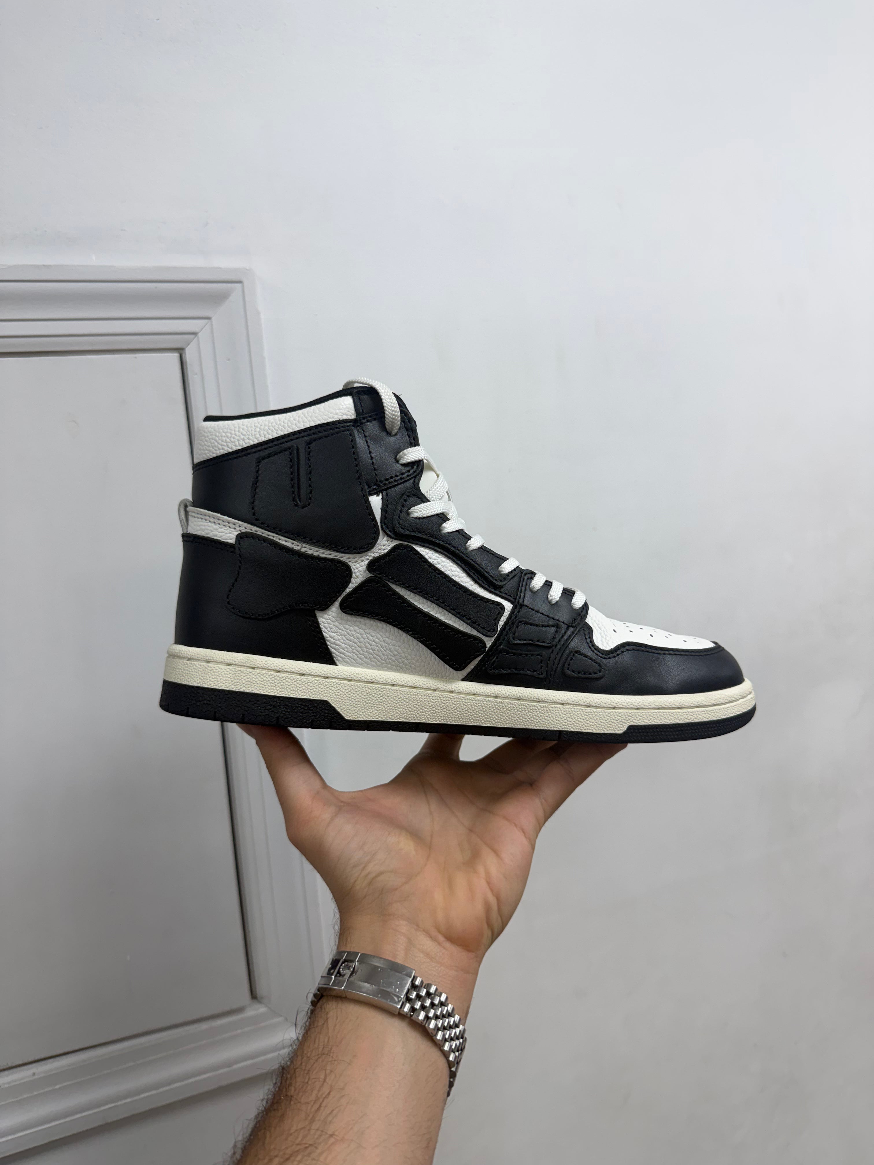 Amiri Black White Skel Sneakers
