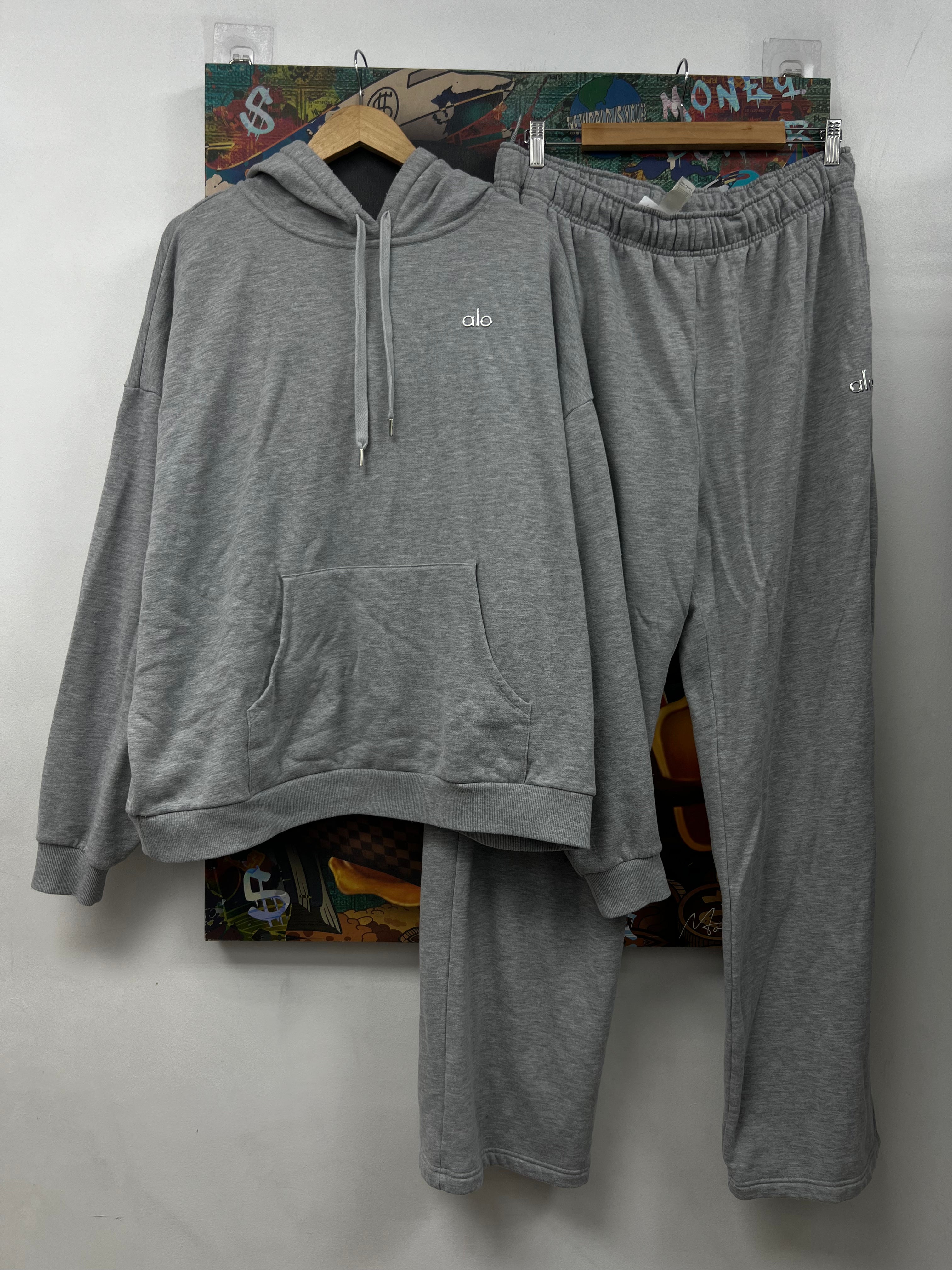 ALO Grey Accolade Sweatsuit