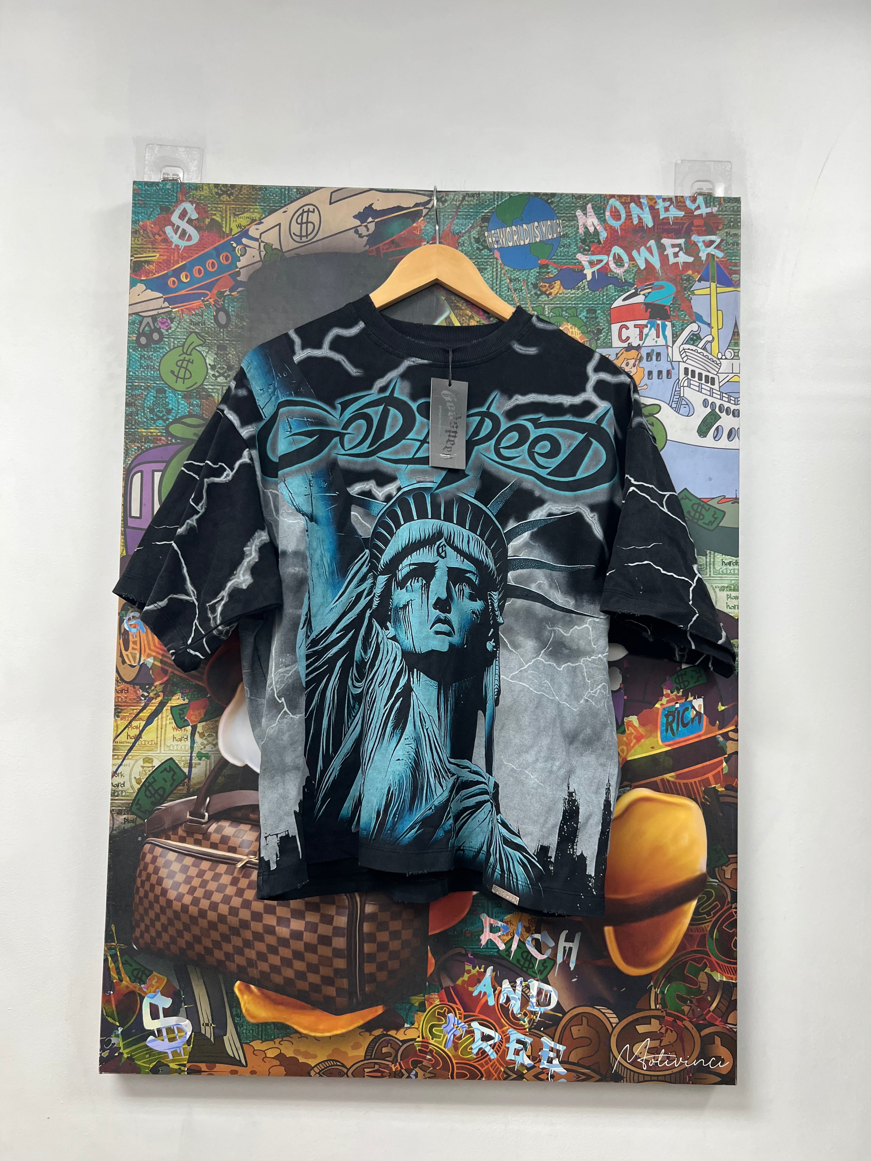 Godspeed Teal Voltage Tee