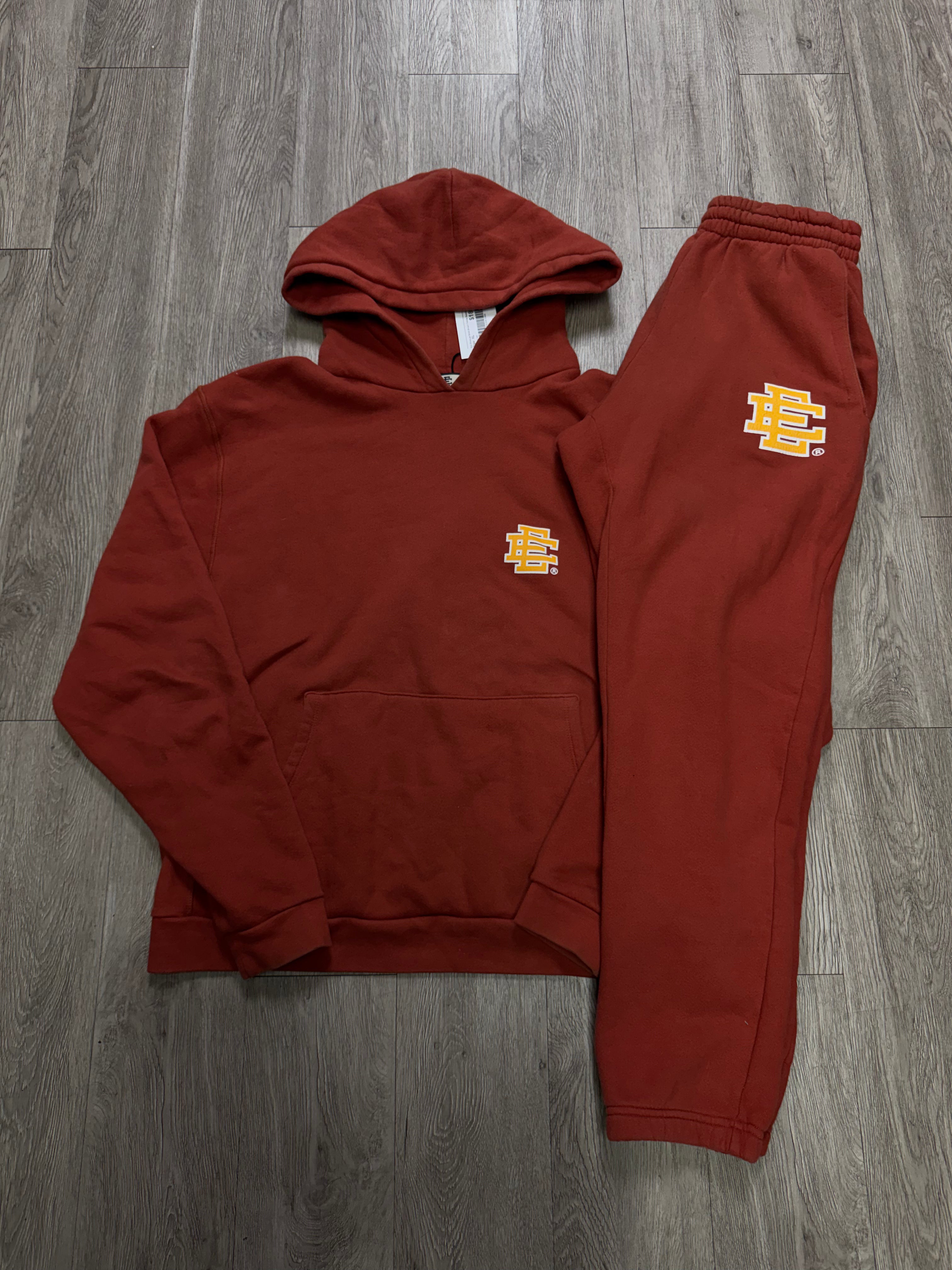 Eric Emanuel Brick Brown Yellow Sweatsuit