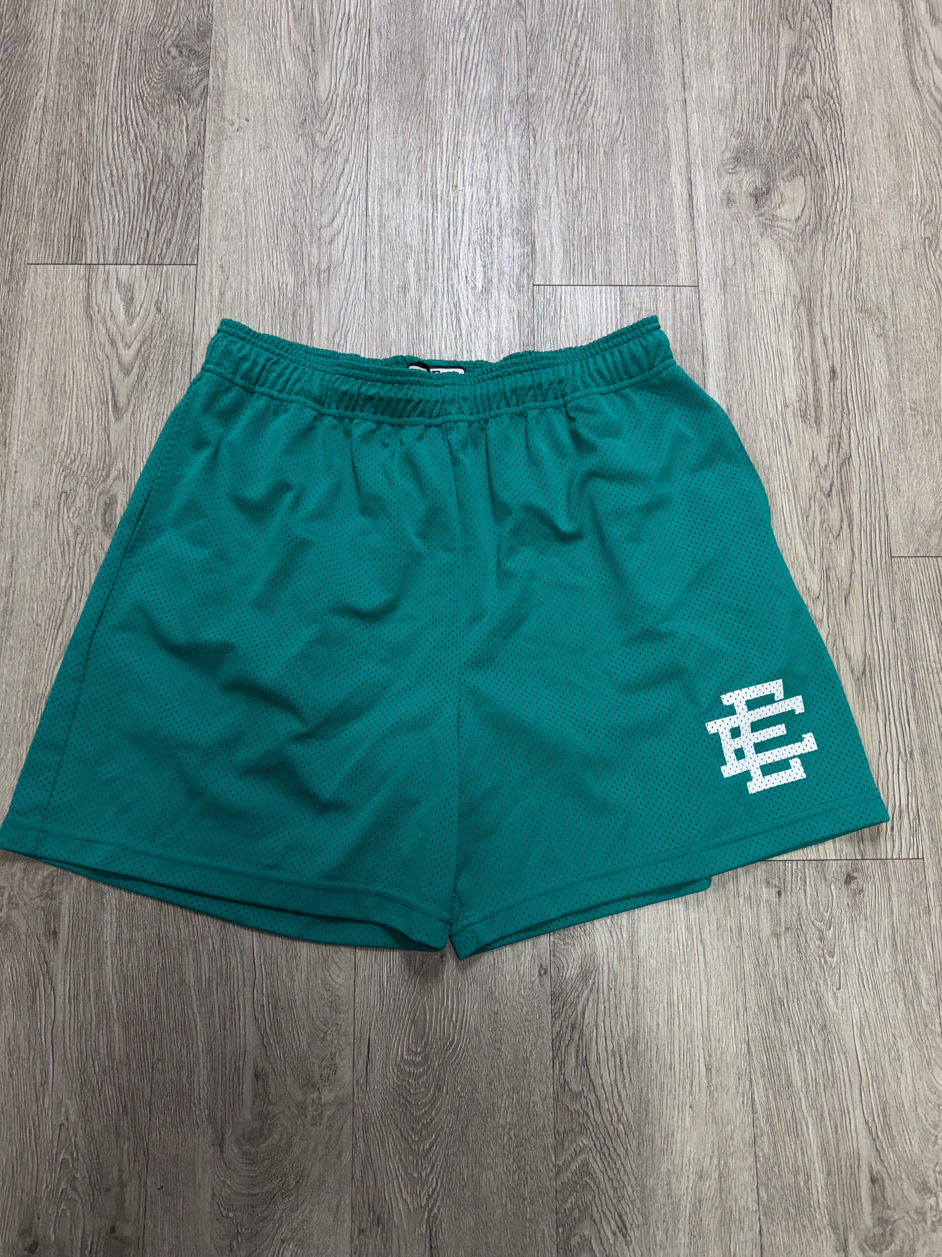 Eric Emanuel Teal White Shorts