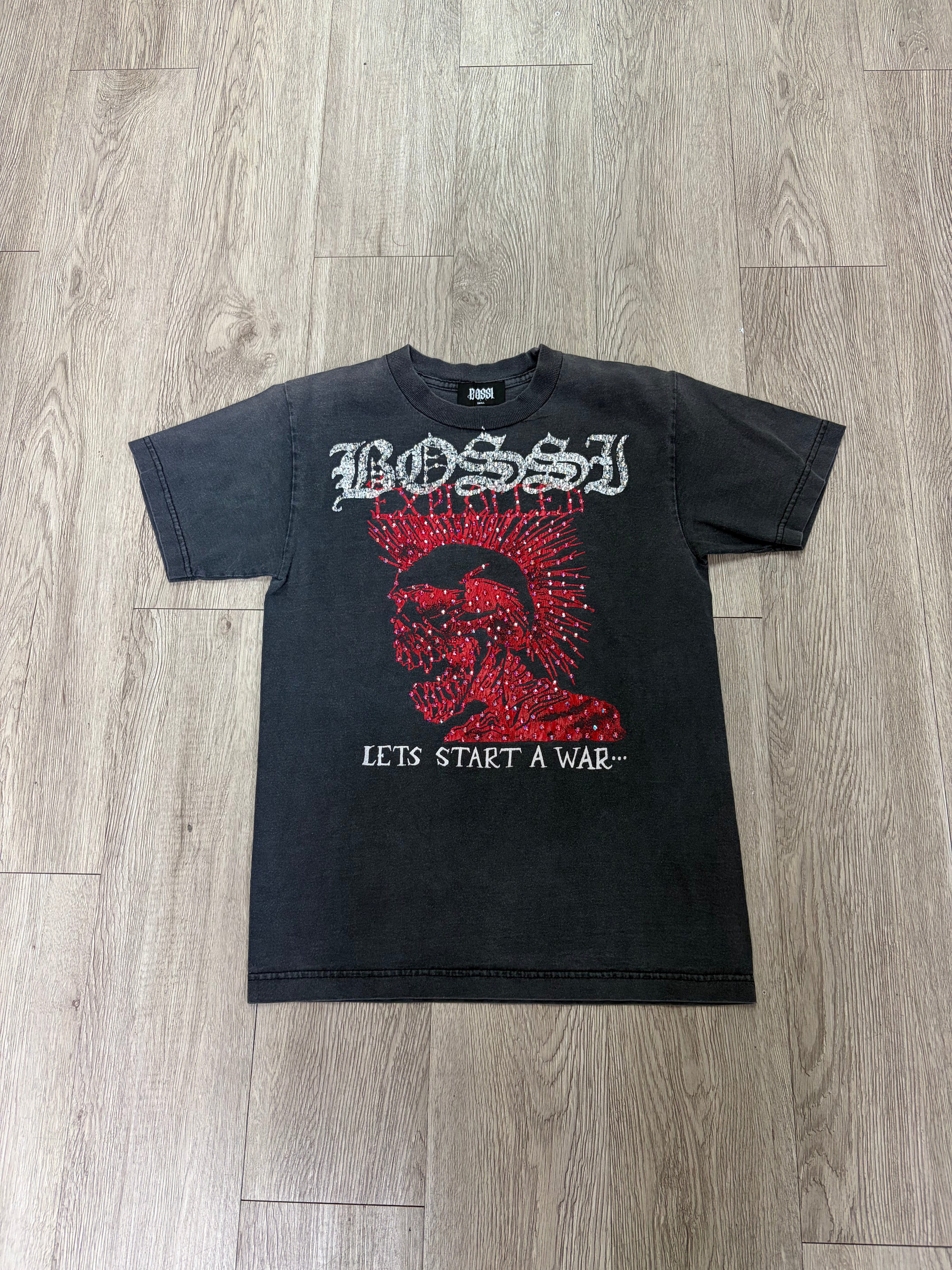 Bossi Let's Start A War Rhinestone Tee